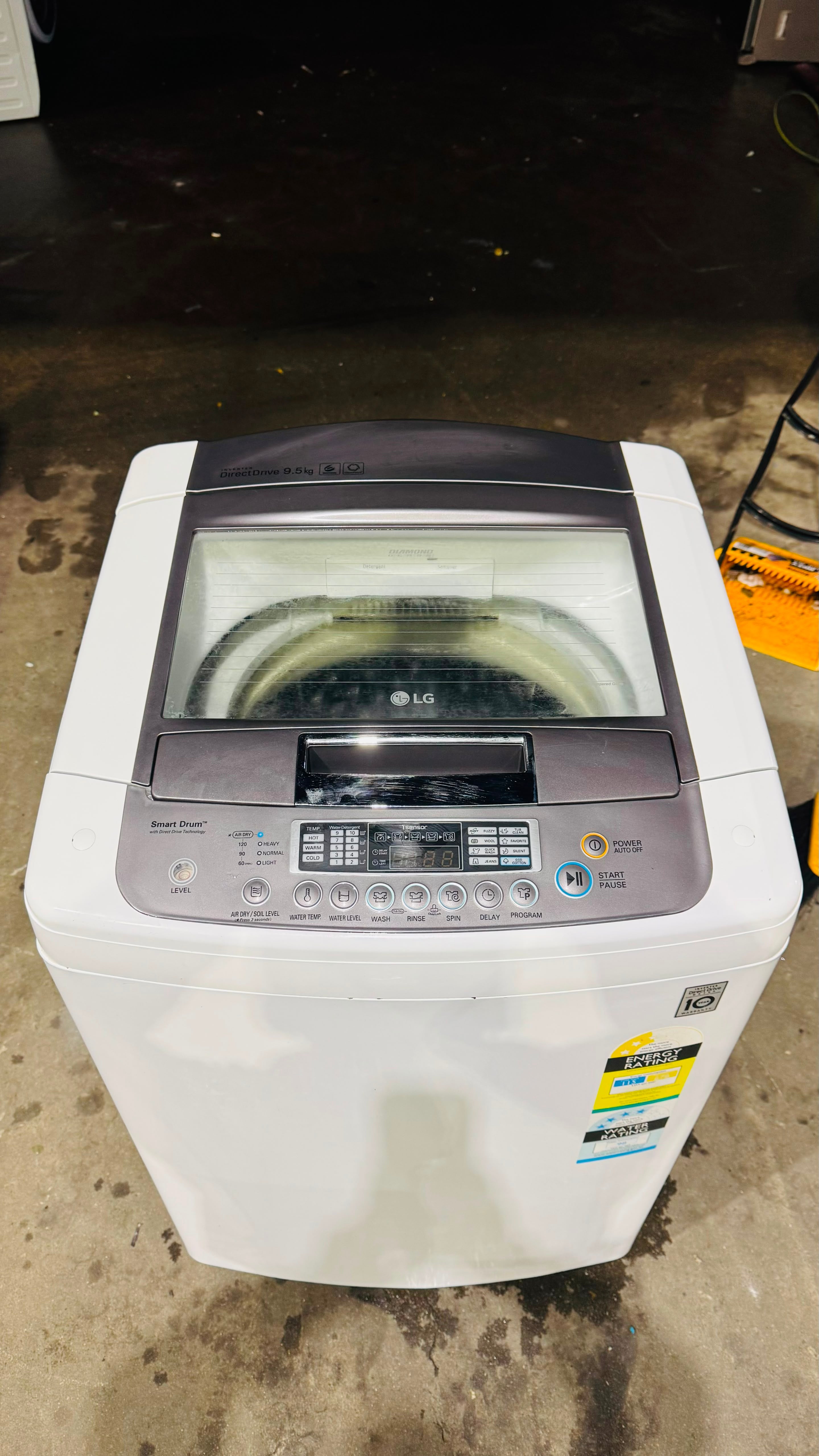 LG 9.5KGS TOP LOADER WASHING MACHINE