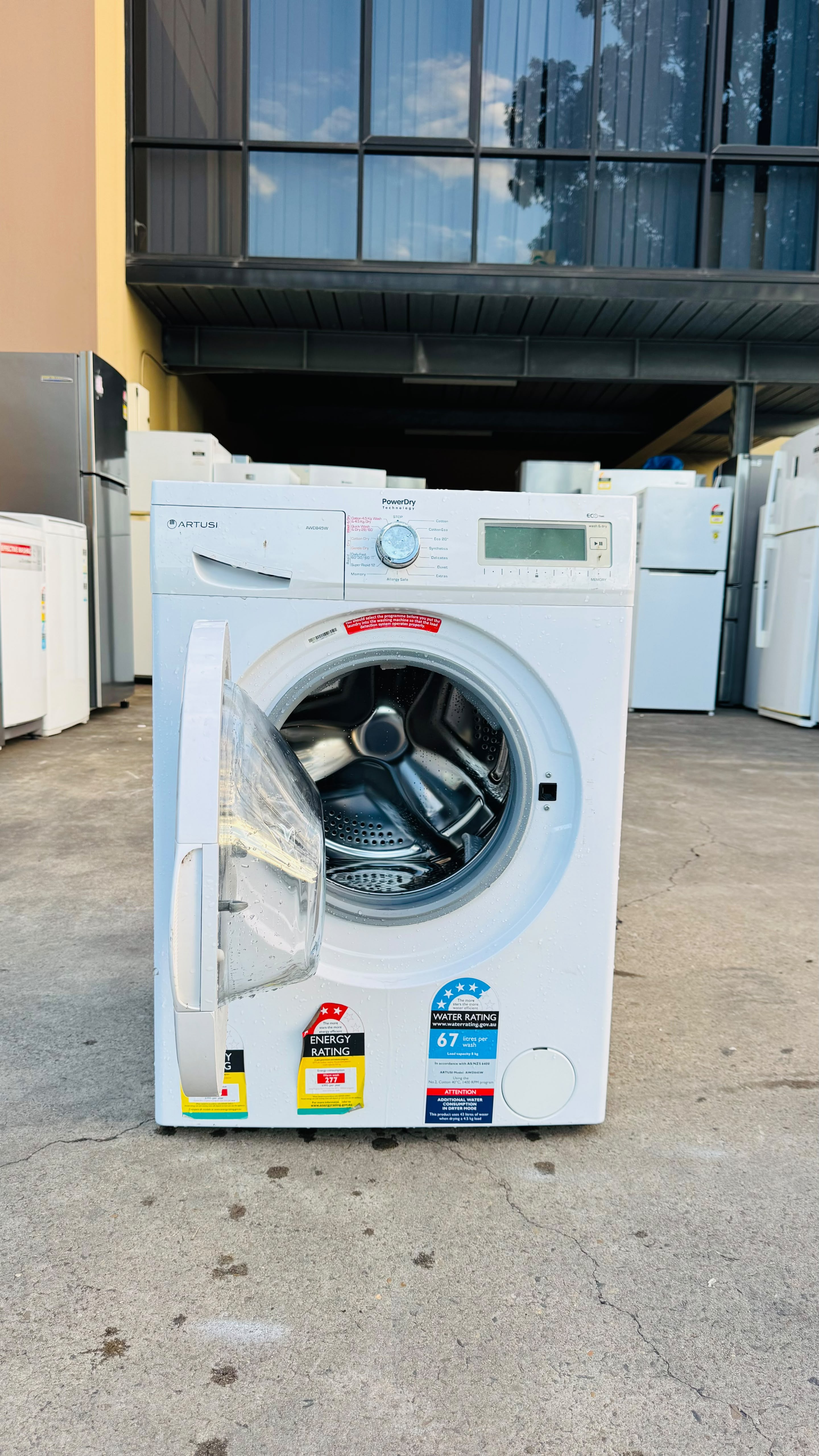 ARTUSI 8KGS FRONT LOADER WASHING MACHINE