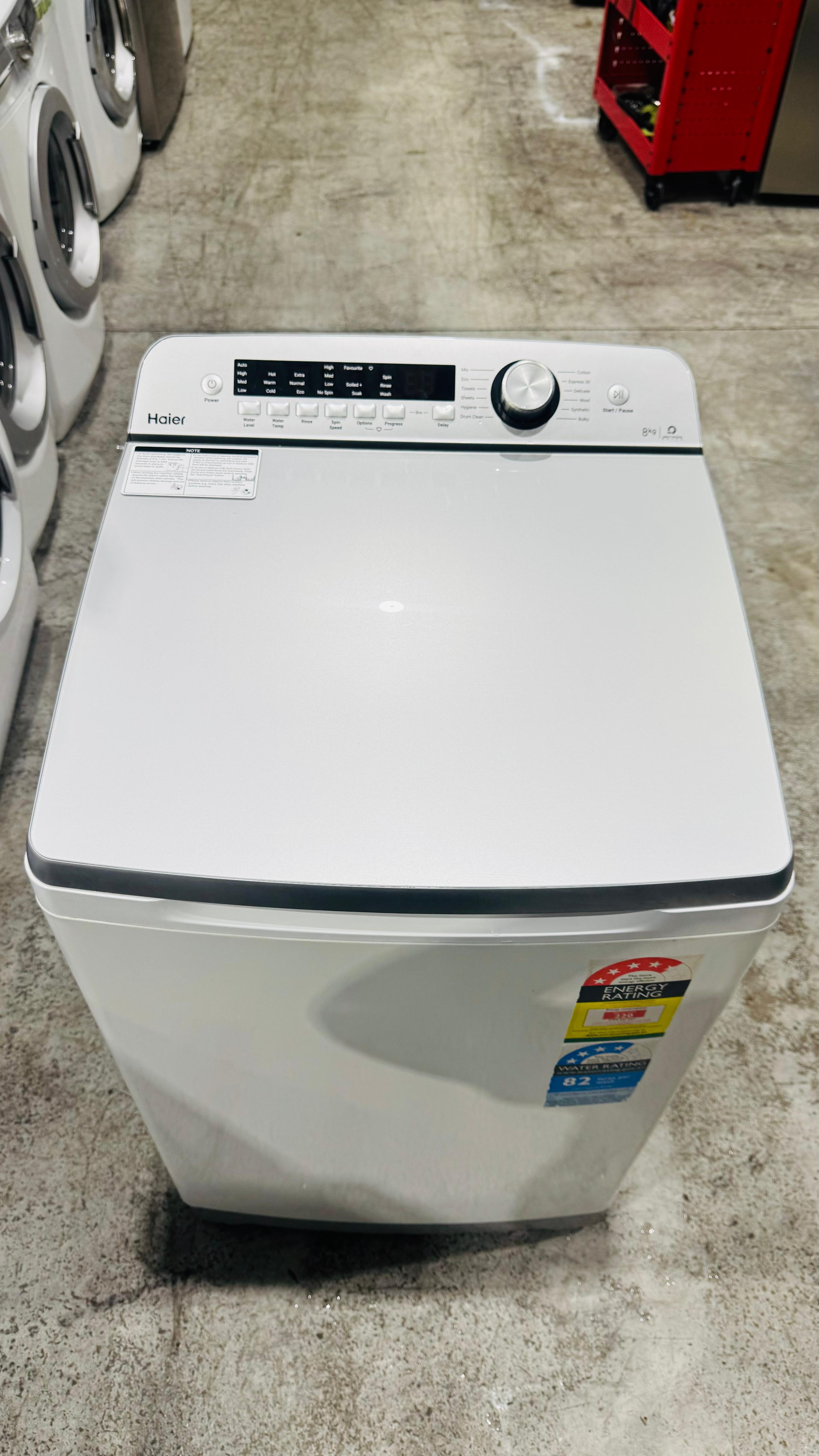 HAIER 8 KGS TOP LOADER WASHING MACHINE