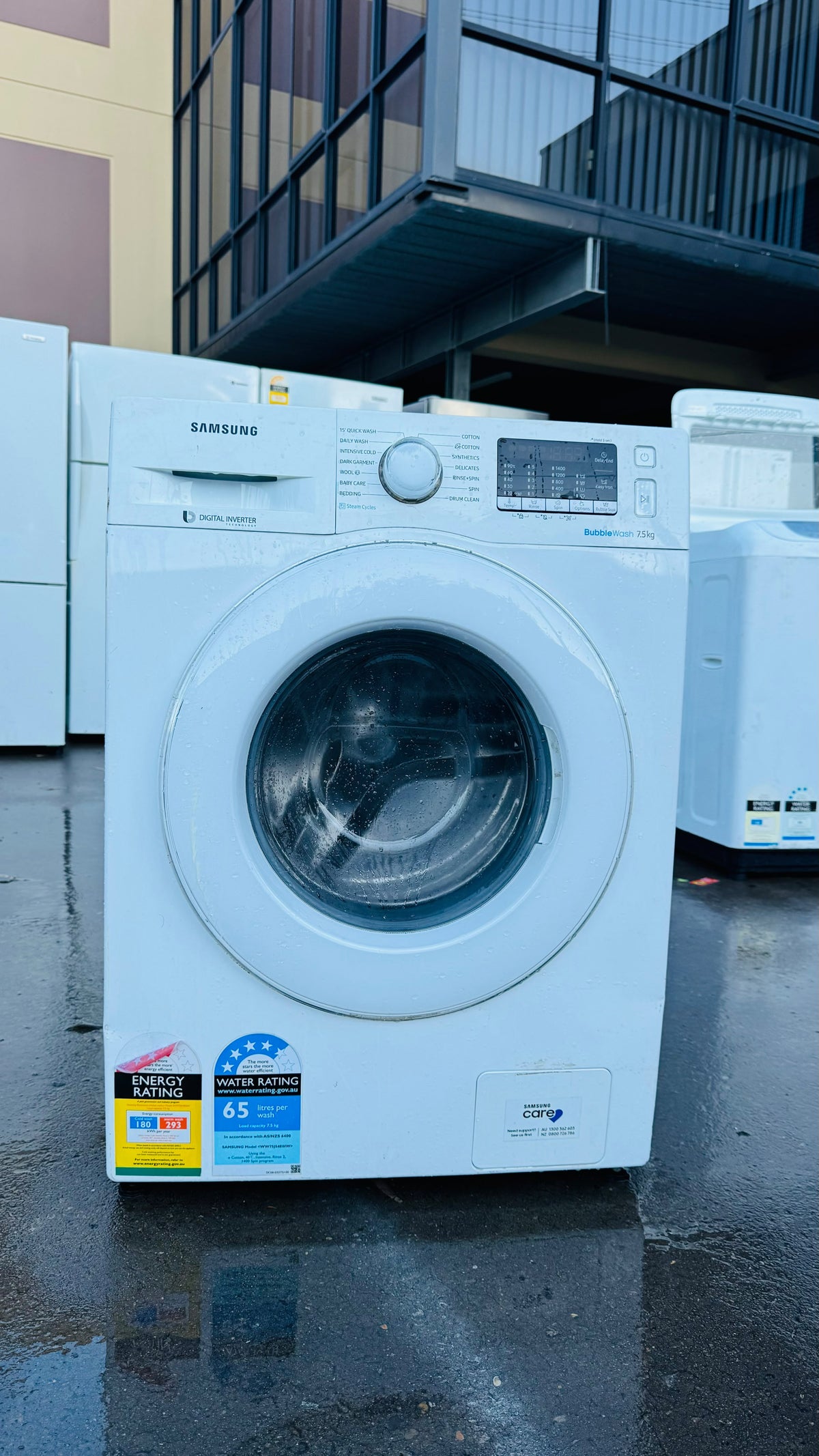 SAMSUNG 7.5KGS FRONT LOADER WASHING MACHINE