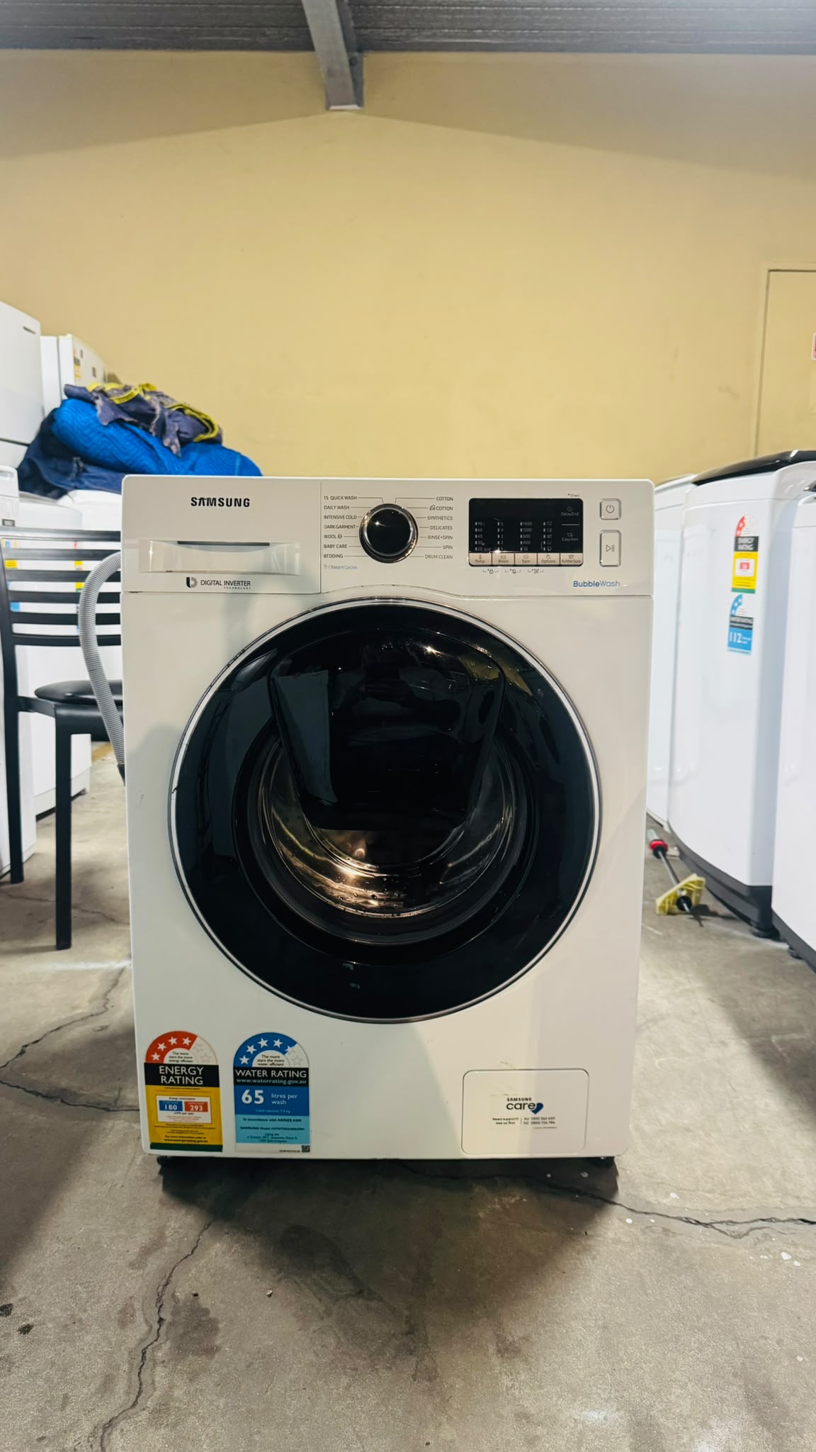 SAMSUNG 7.5KGS FRONT LOADER WASHING MACHINE