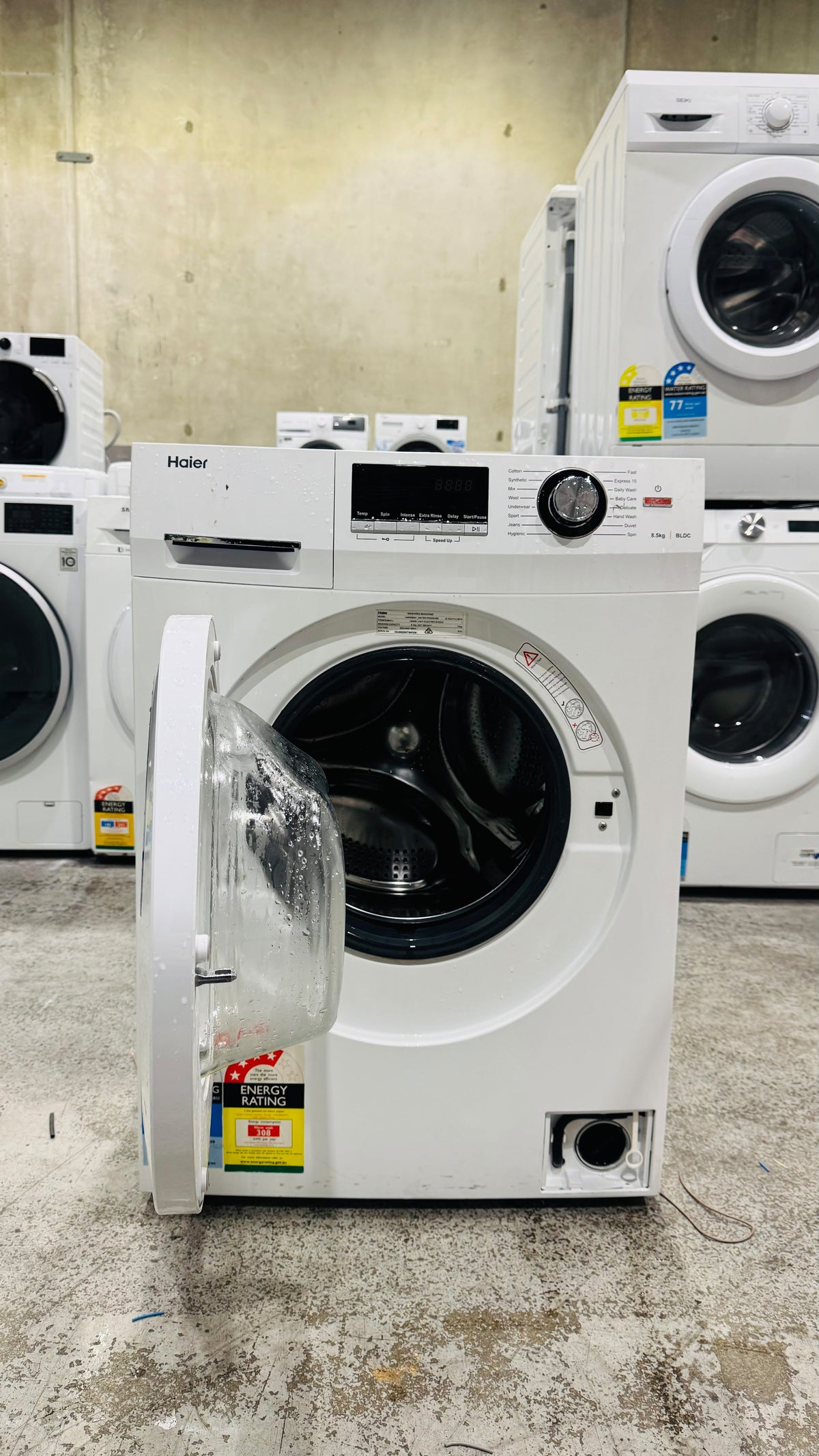 HAIER 8.5KGS FRONT LOADER WASHING MACHINE