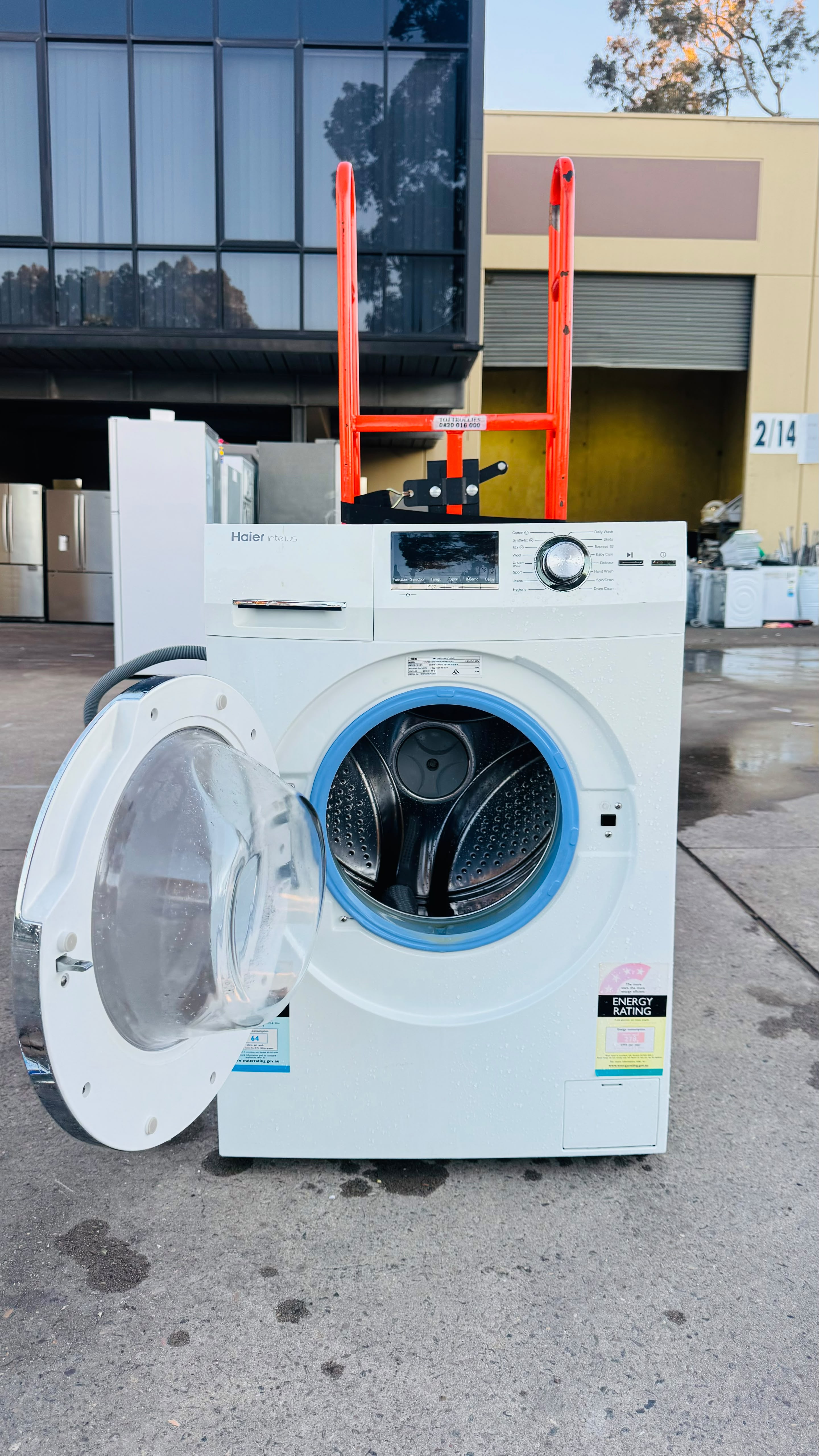 HAIER 7.5KGS FRONT LOADER WASHING MACHINE