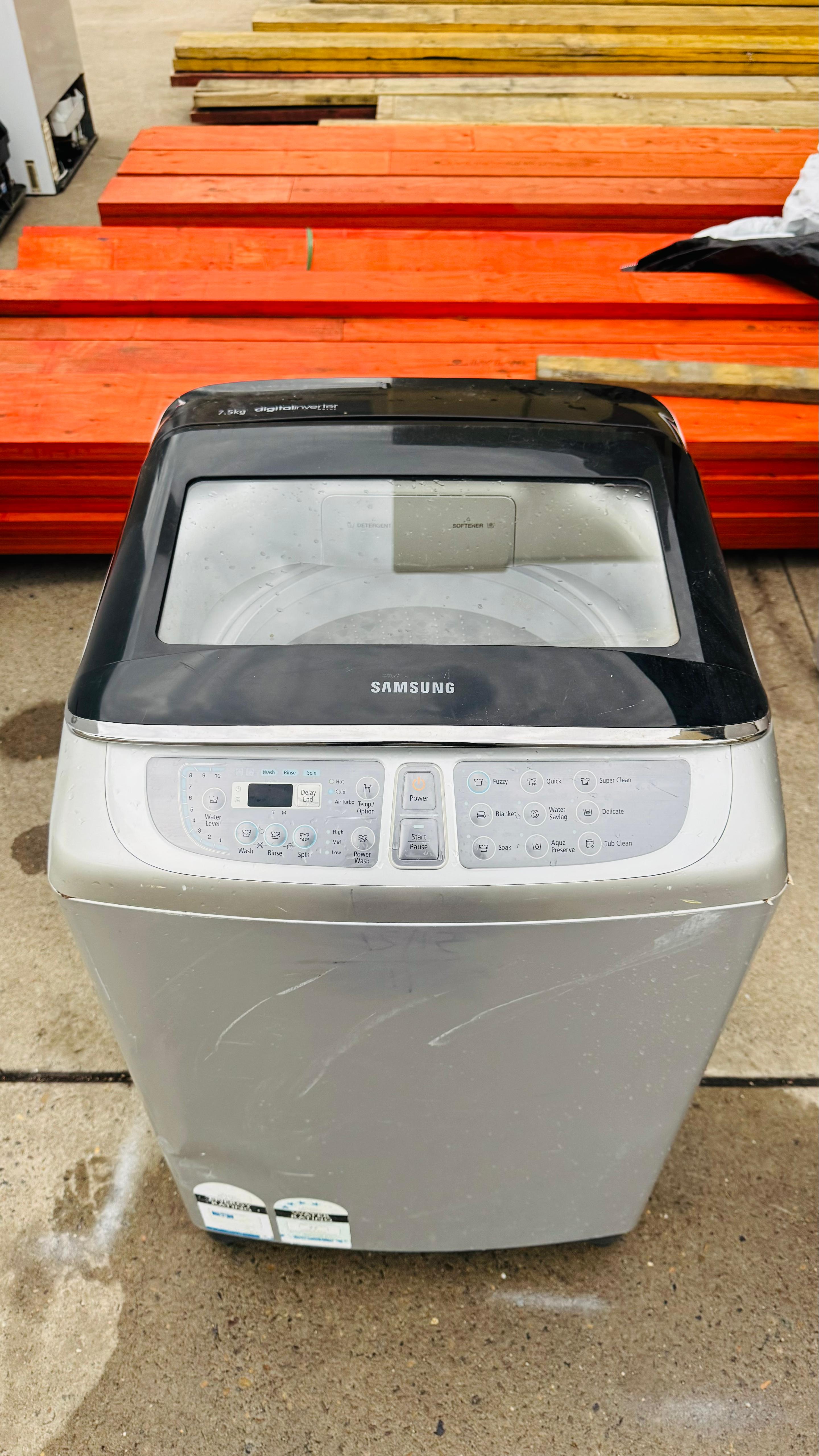SAMSUNG 7.5KGS TOP LOADER WASHING MACHINE
