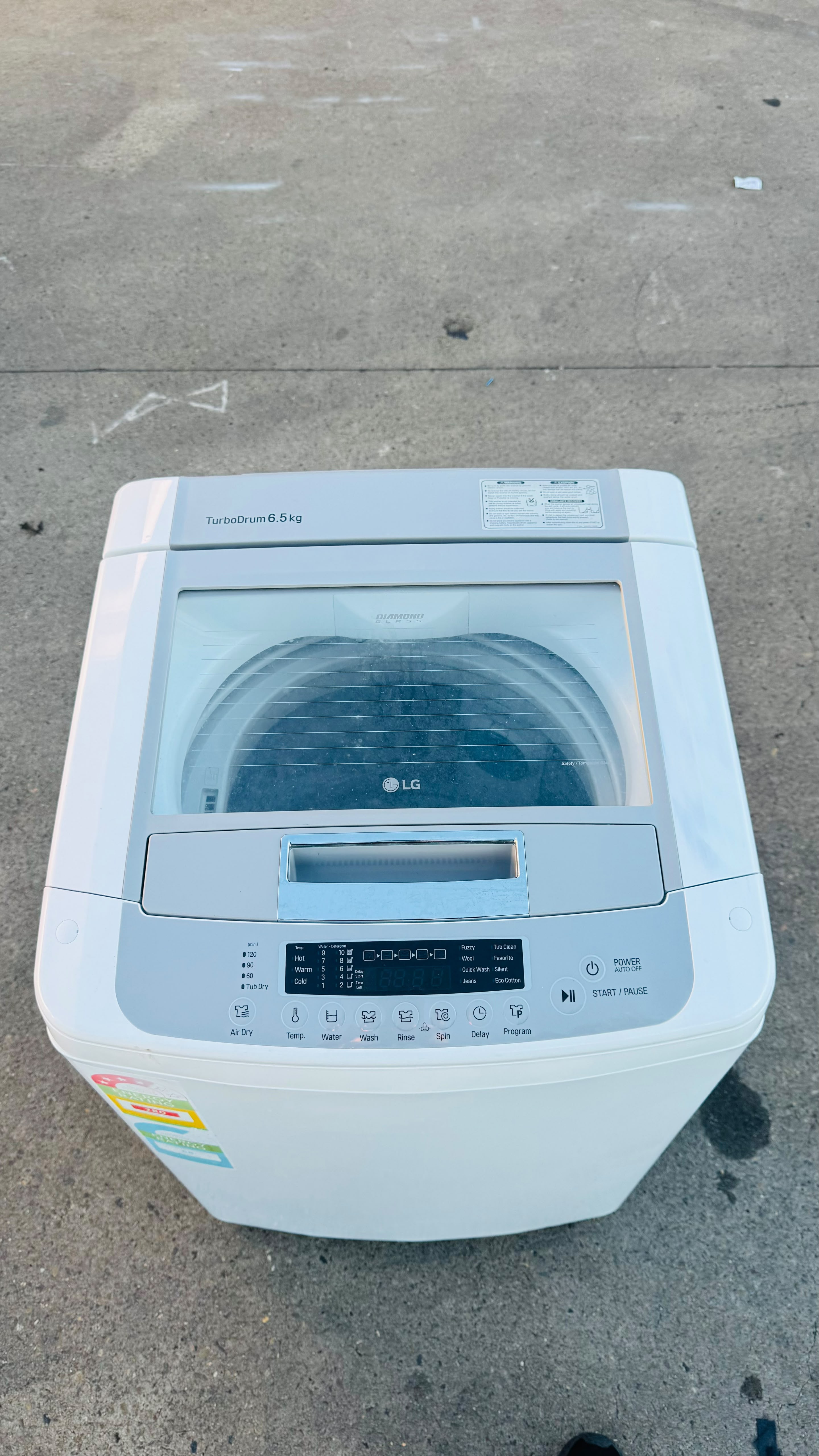 LG 6.5KGS TOP LOADER WASHING MACHINE