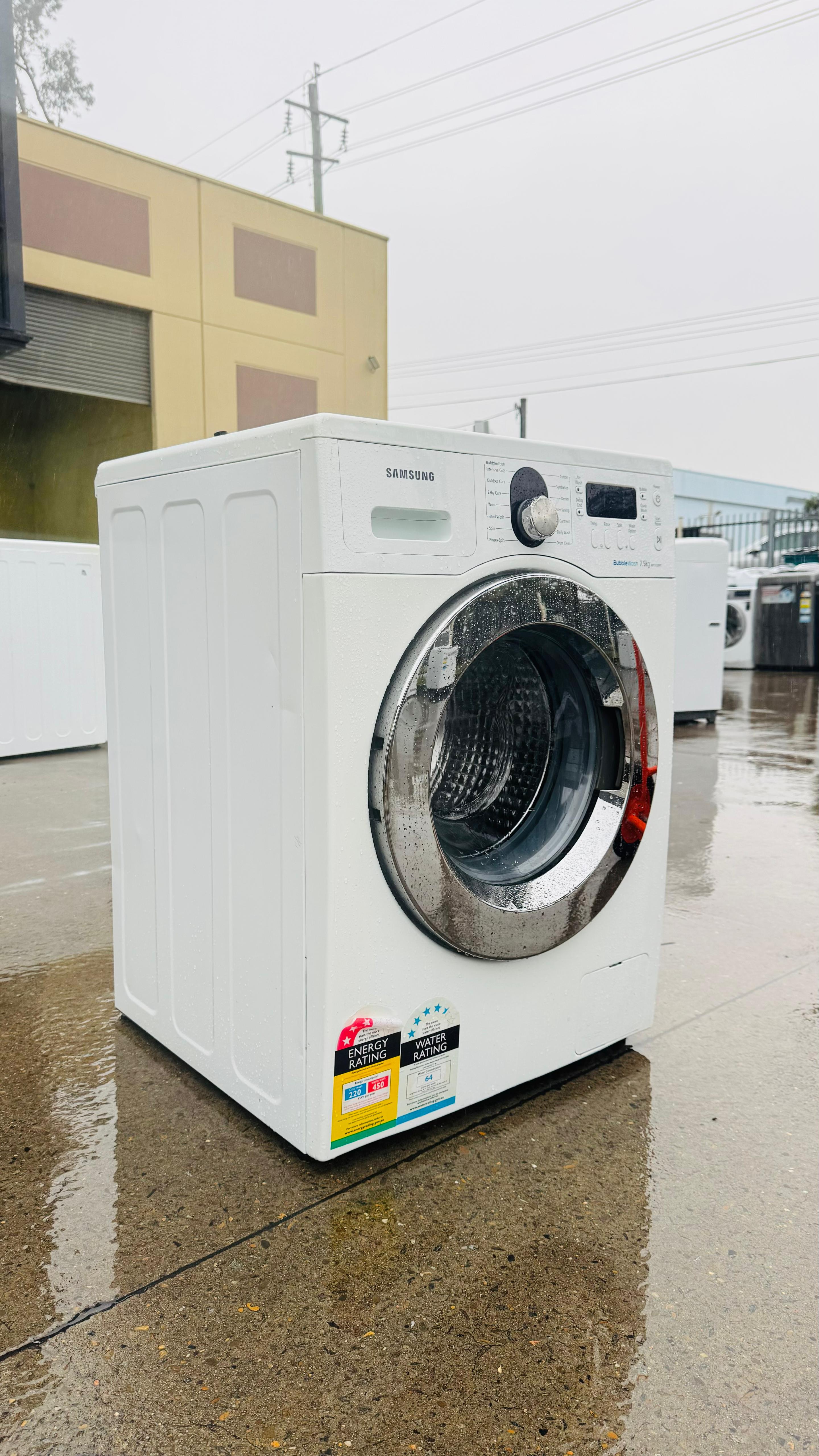 SAMSUNG 7.5KGS FRONT LOADER WASHING MACHINE