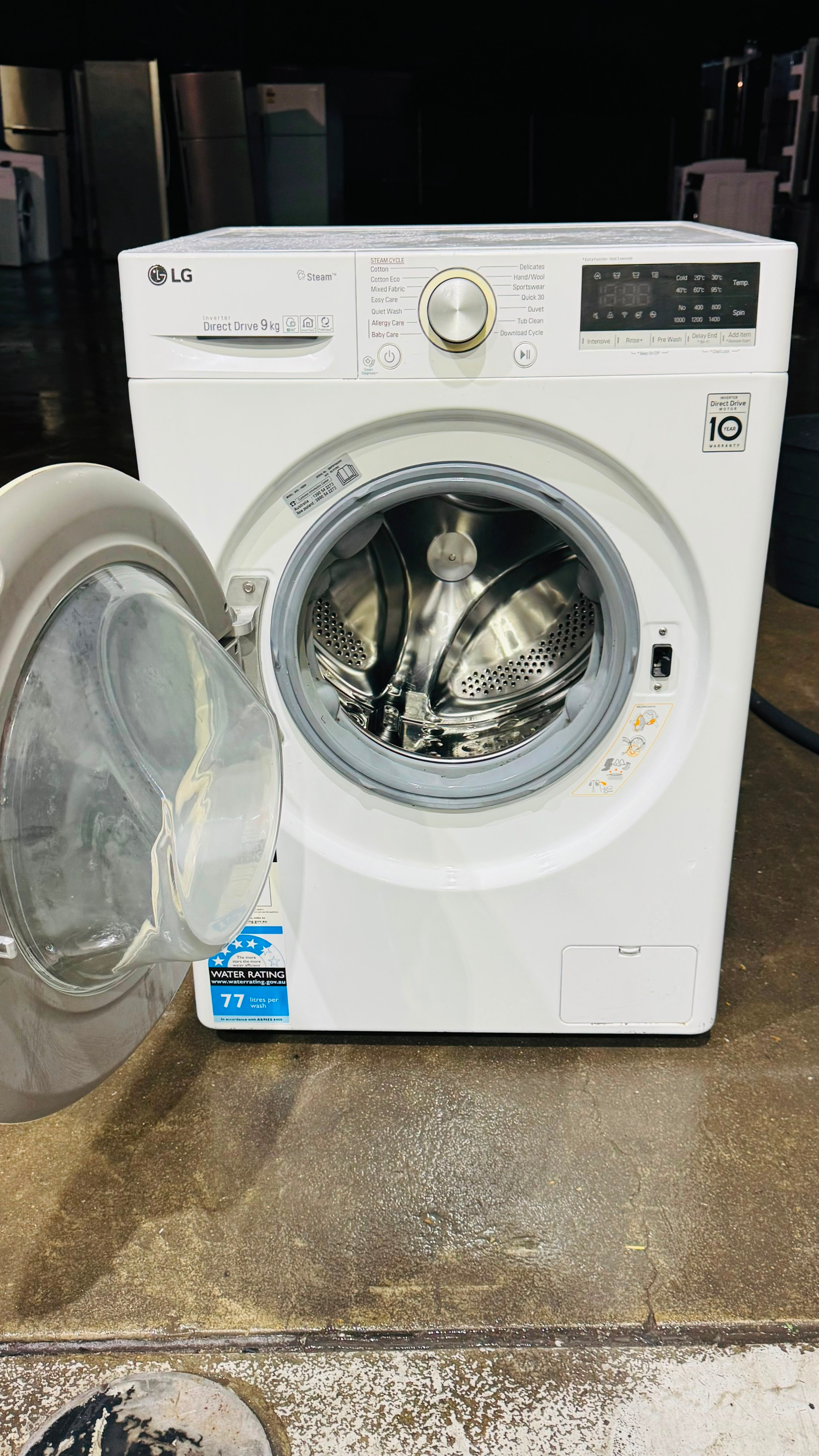 LG 9KGS FRONT LOADER WASHING MACHINE