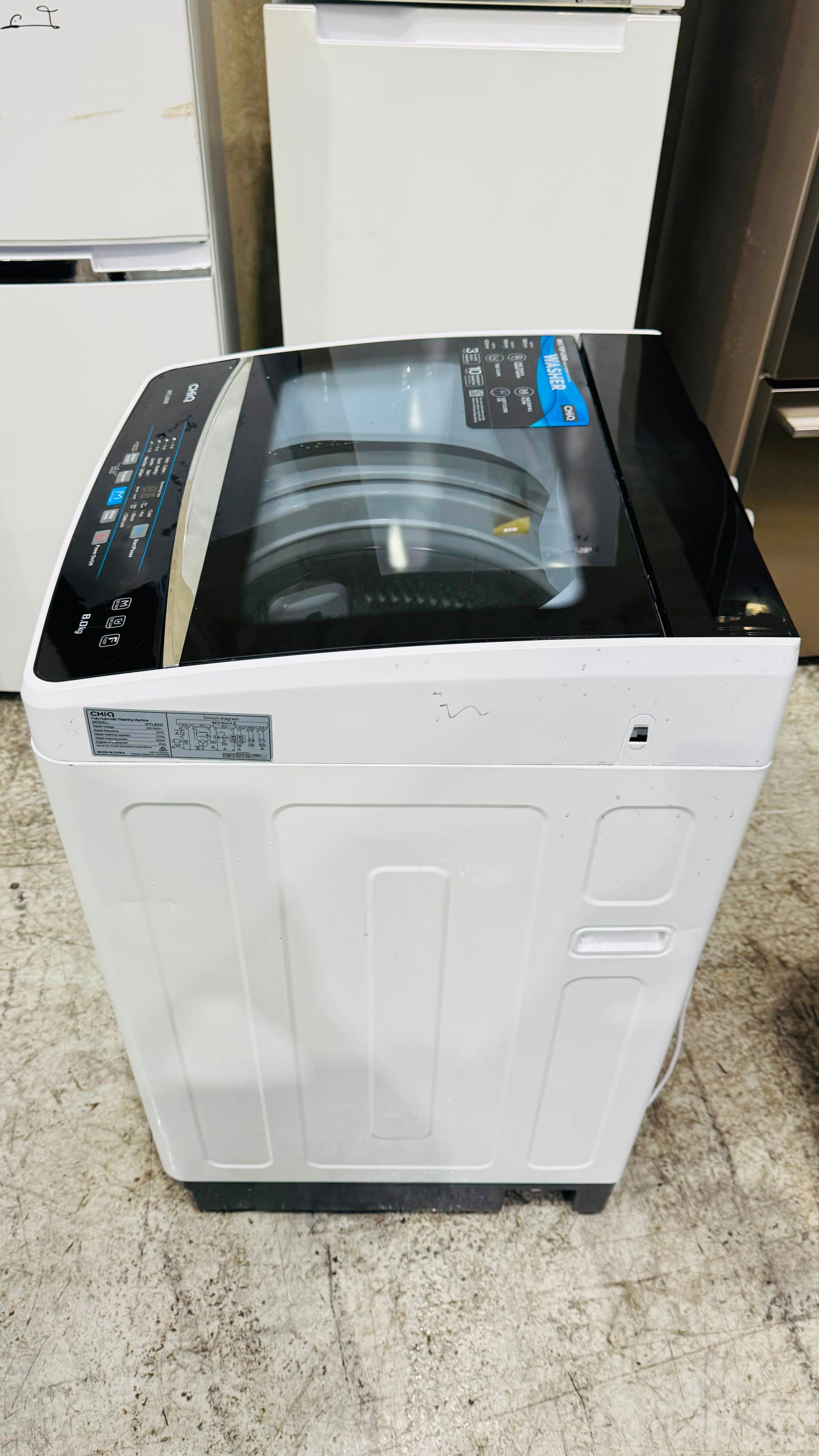 CHIQ 8KGS TOP LOADER WASHING MACHINE
