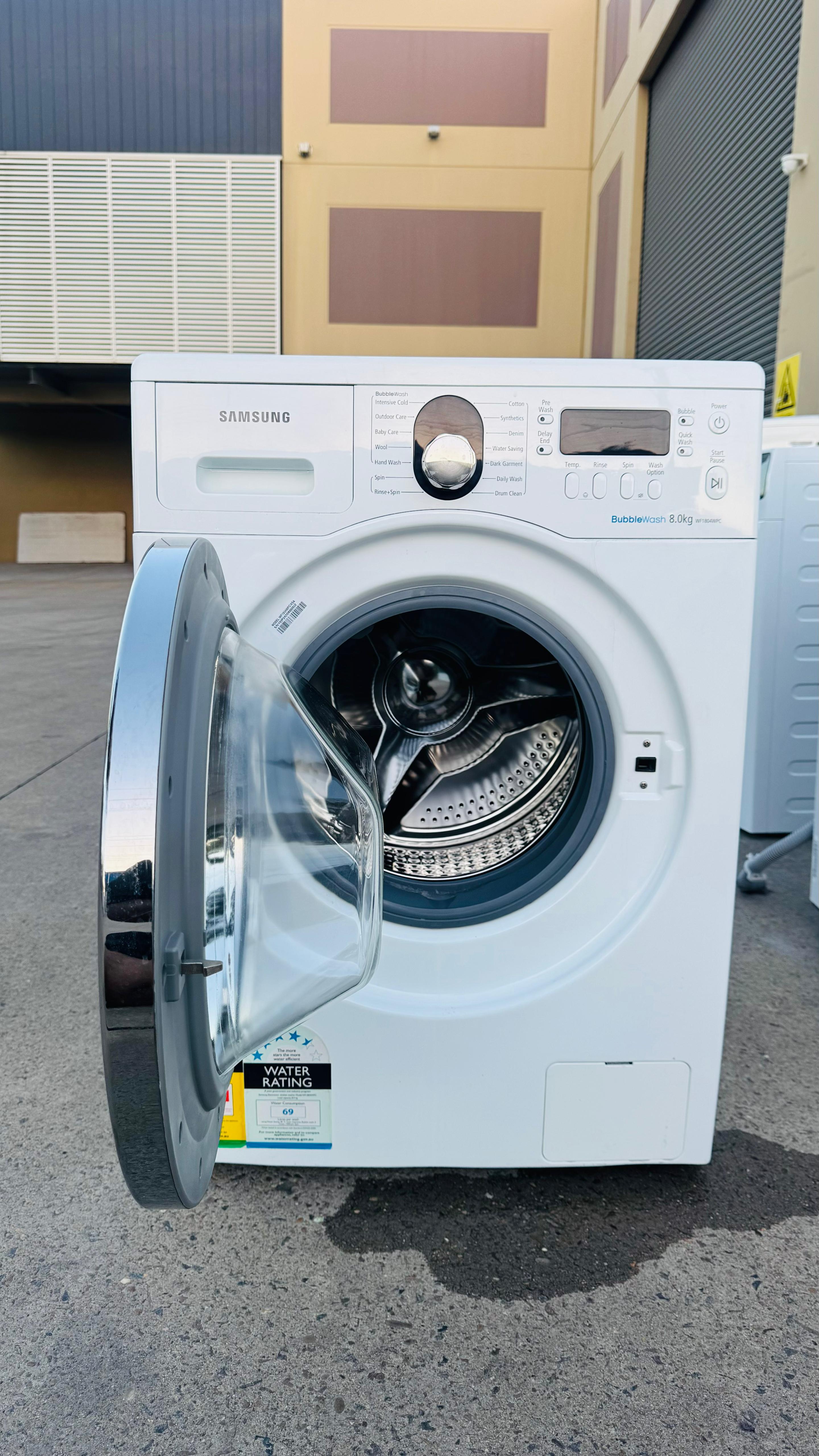 SAMSUNG 8KGS FRONT LOADER WASHING MACHINE