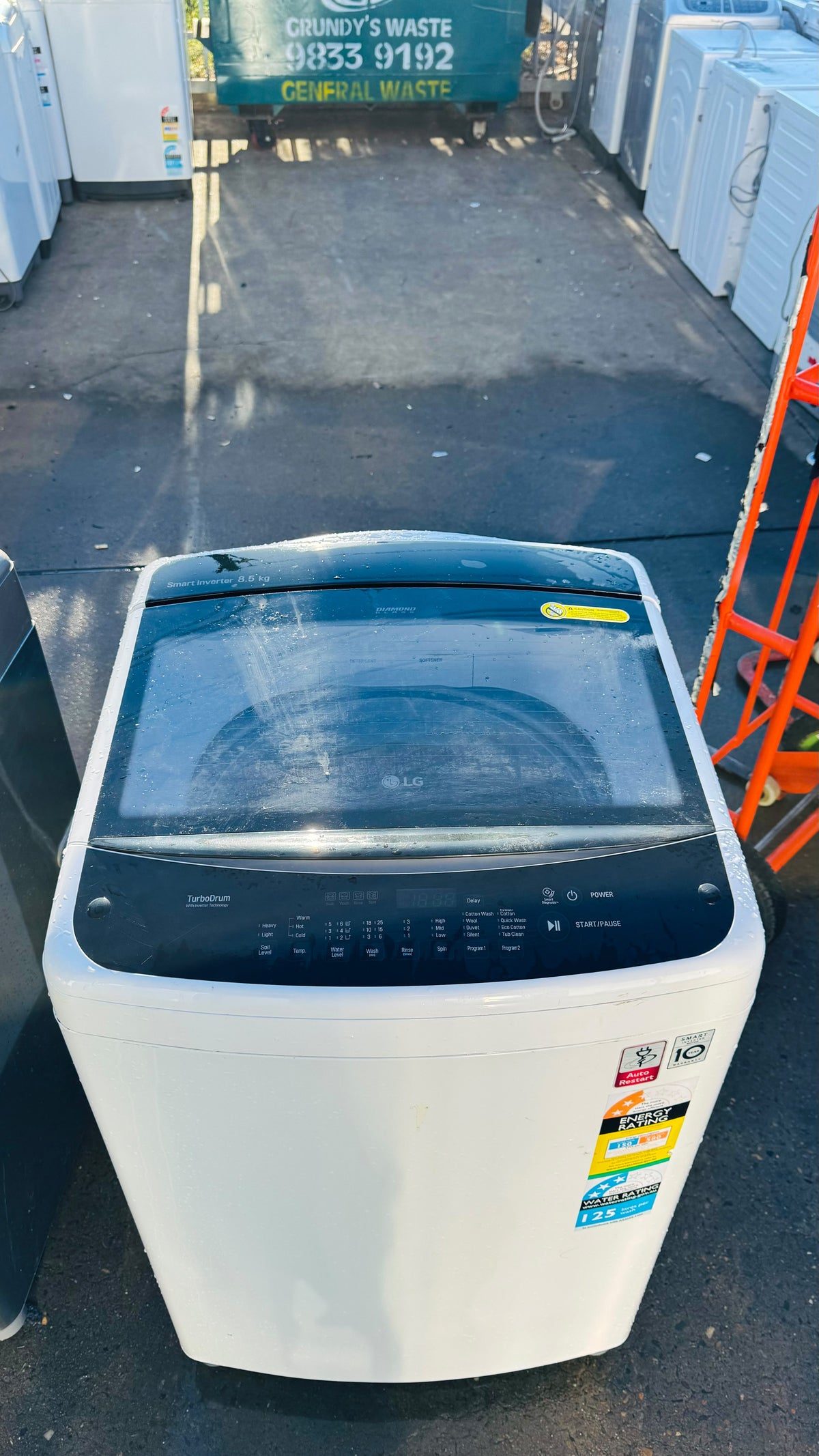 LG 8.5KGS TOP LOADER WASHING MACHINE