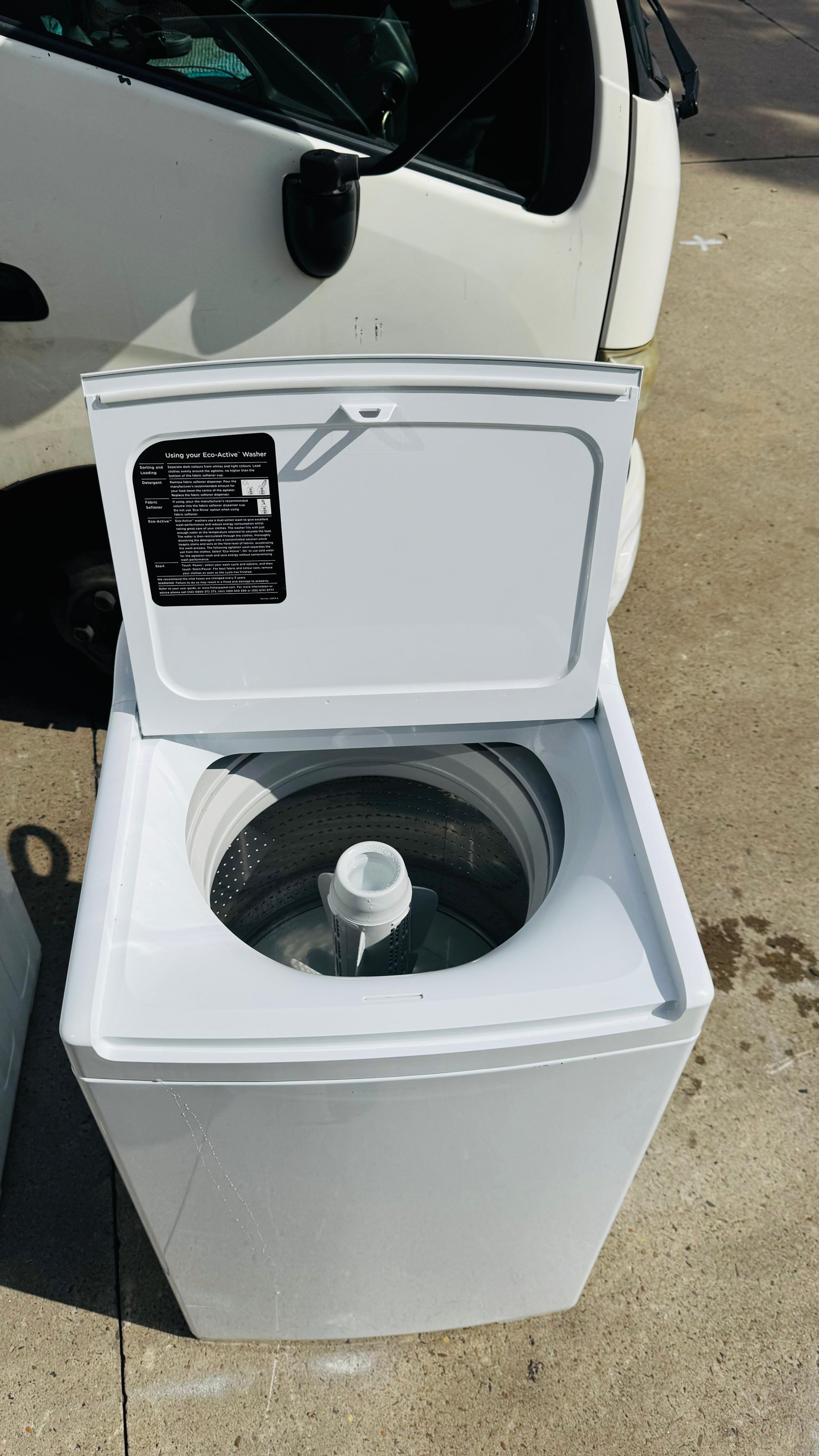 FISHER AND PAYKEL 7.5 KGS TOP LOADER WASHING MACHINE