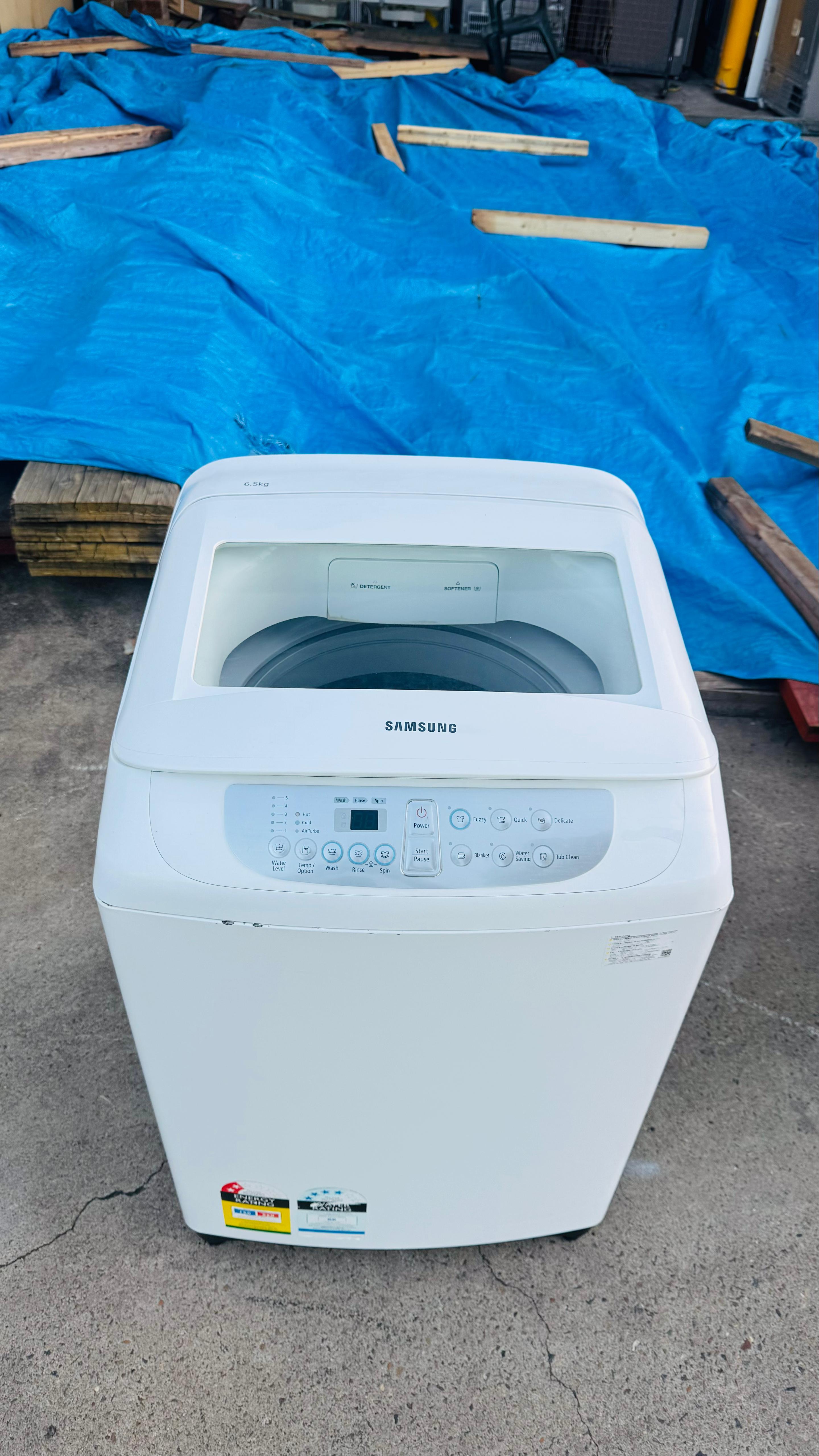 SAMSUNG 6.5KGS TOP LOADER WASHING MACHINE