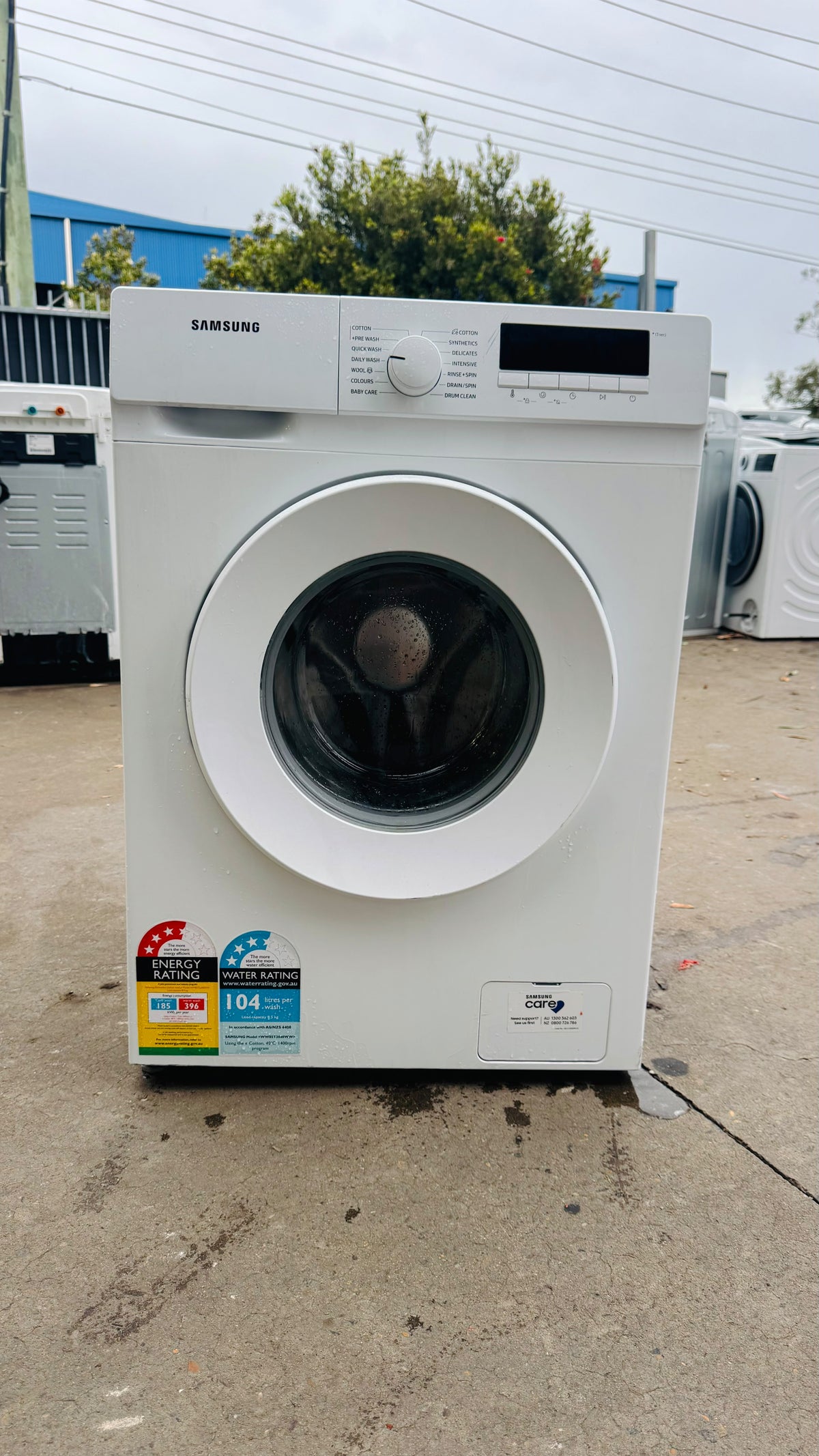 SAMSUNG 8.5KGS FRONT LOADER WASHING MACHINE