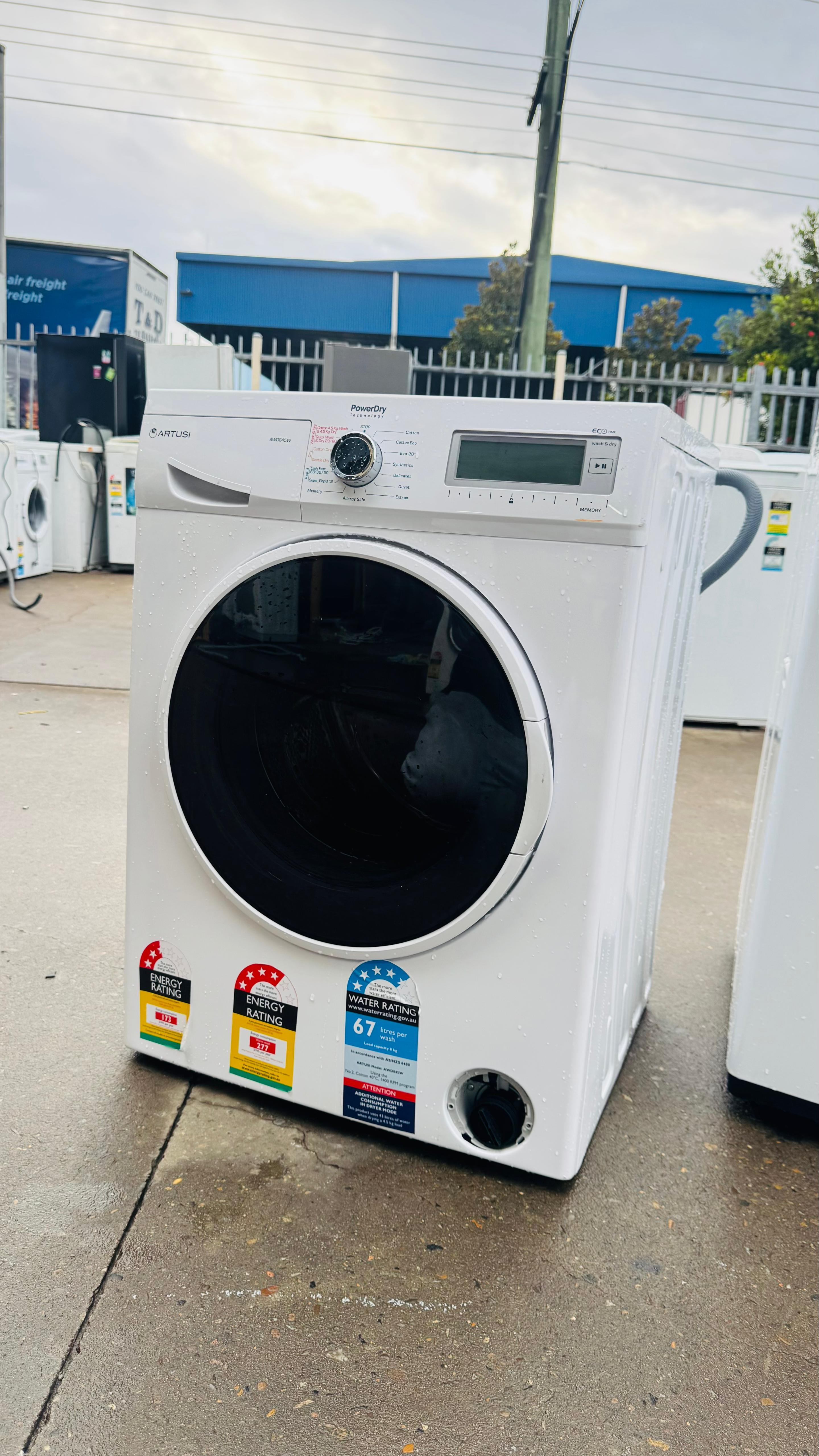 ARTUSI 8KGS FRONT LOADER WASHING MACHINE