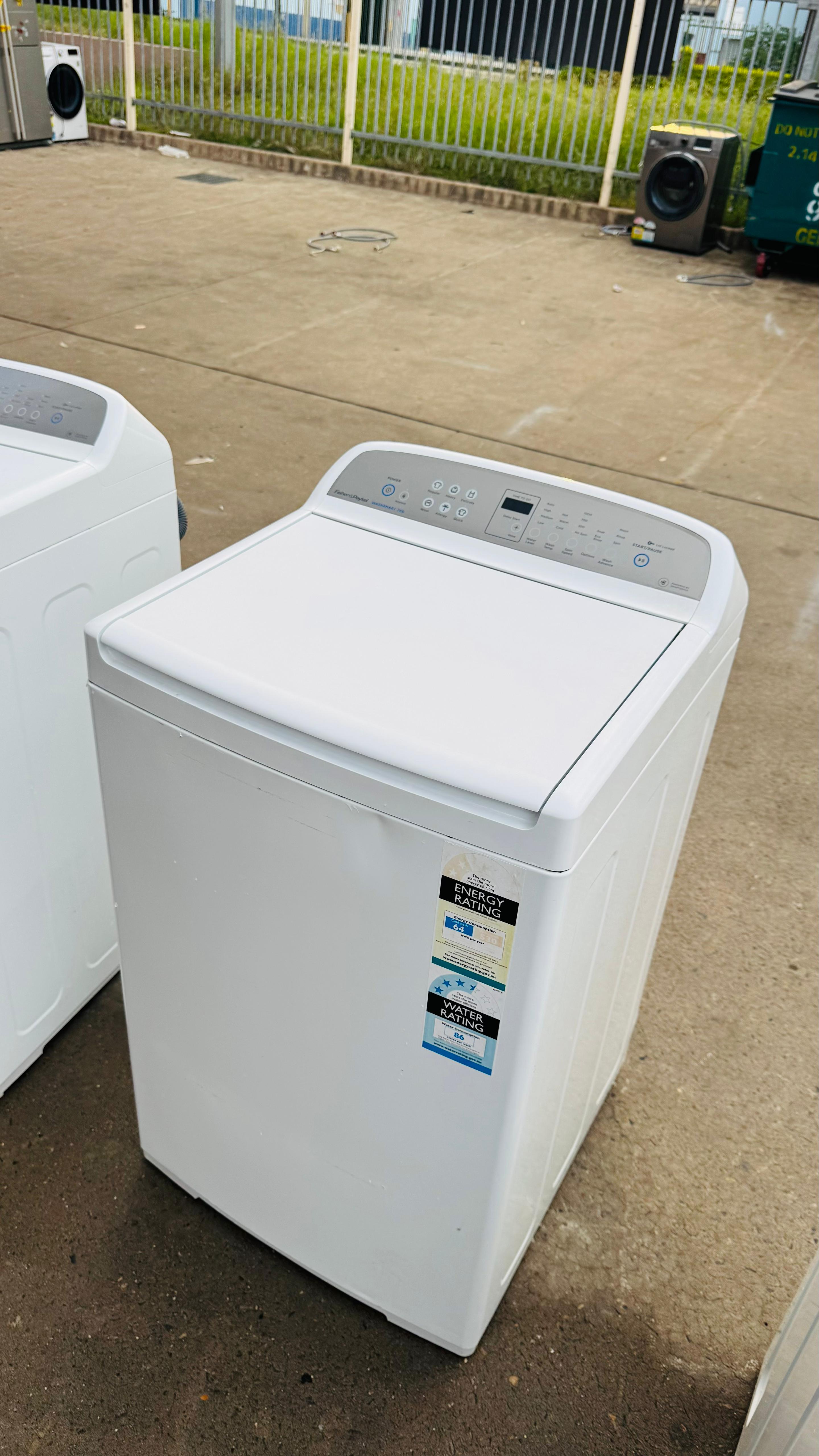FISHER AND PAYKEL 7KGS TOP LOADER WASHING MACHINE
