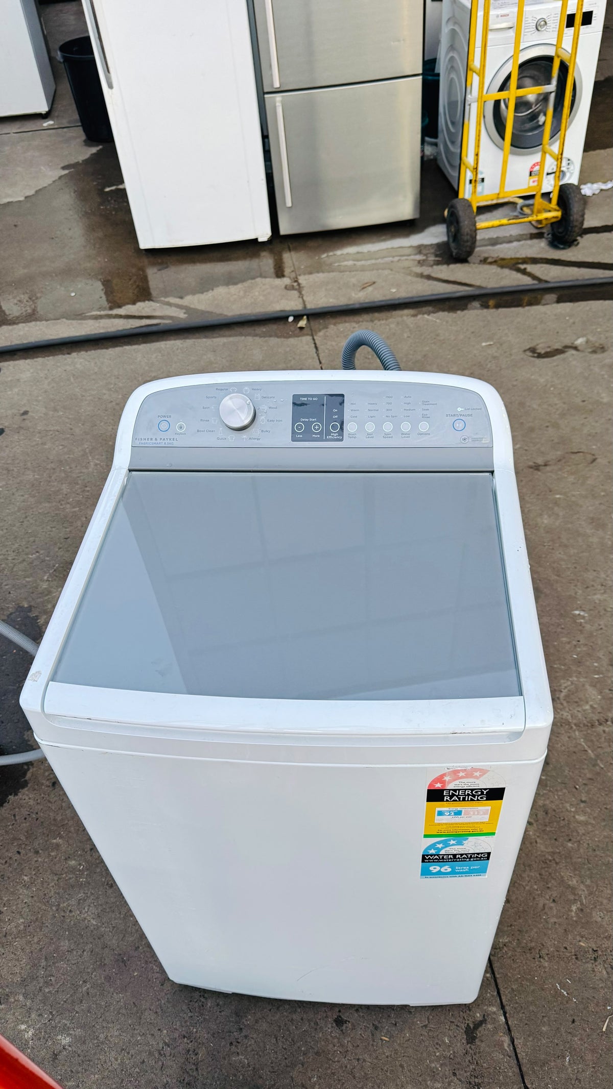 FISHER AND PAYKEL 8.5KGS TOP LOADER WASHING MACHINE