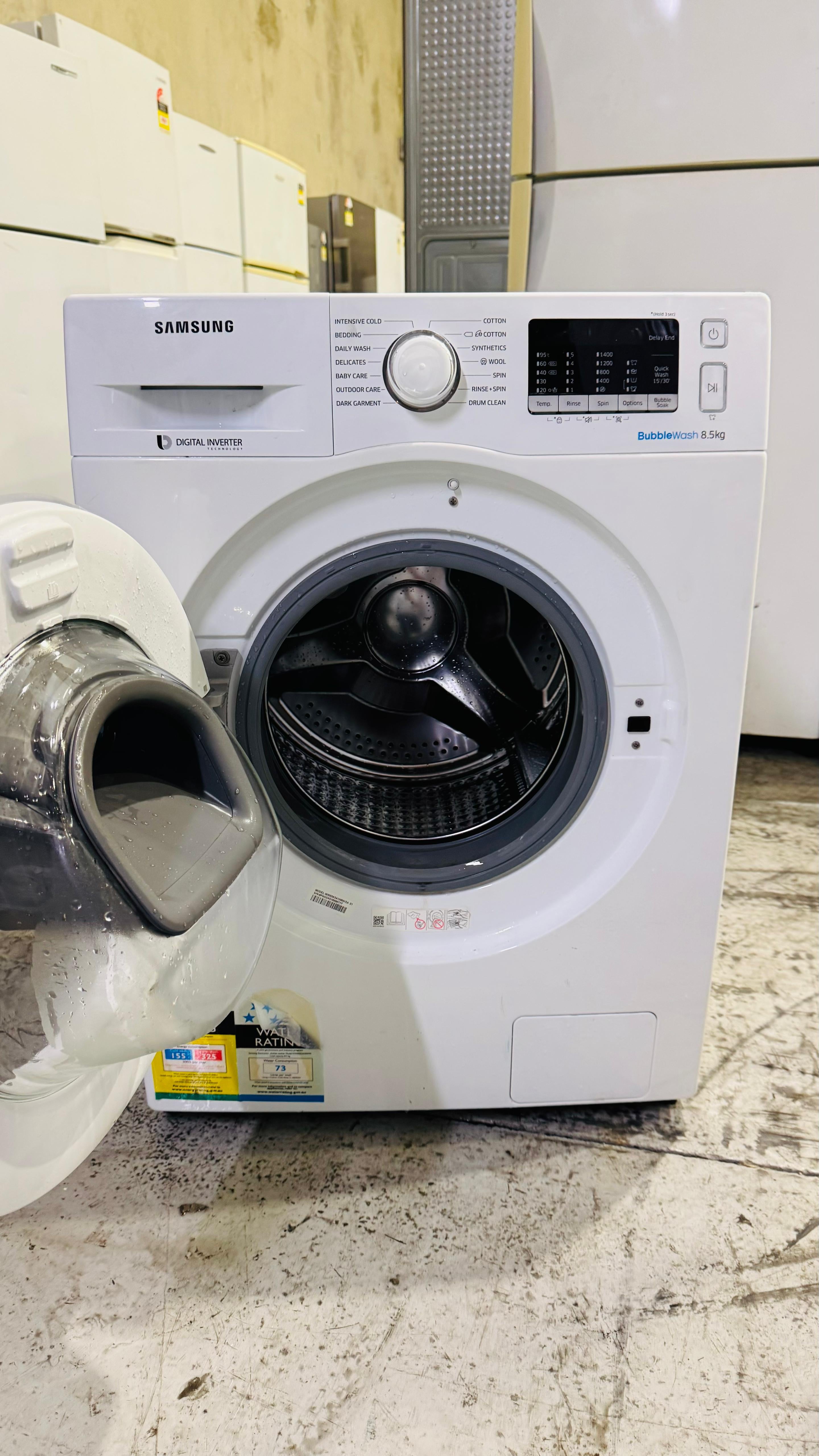 SAMSUNG 8.5KGS FRONT LOADER WASHING MACHINE