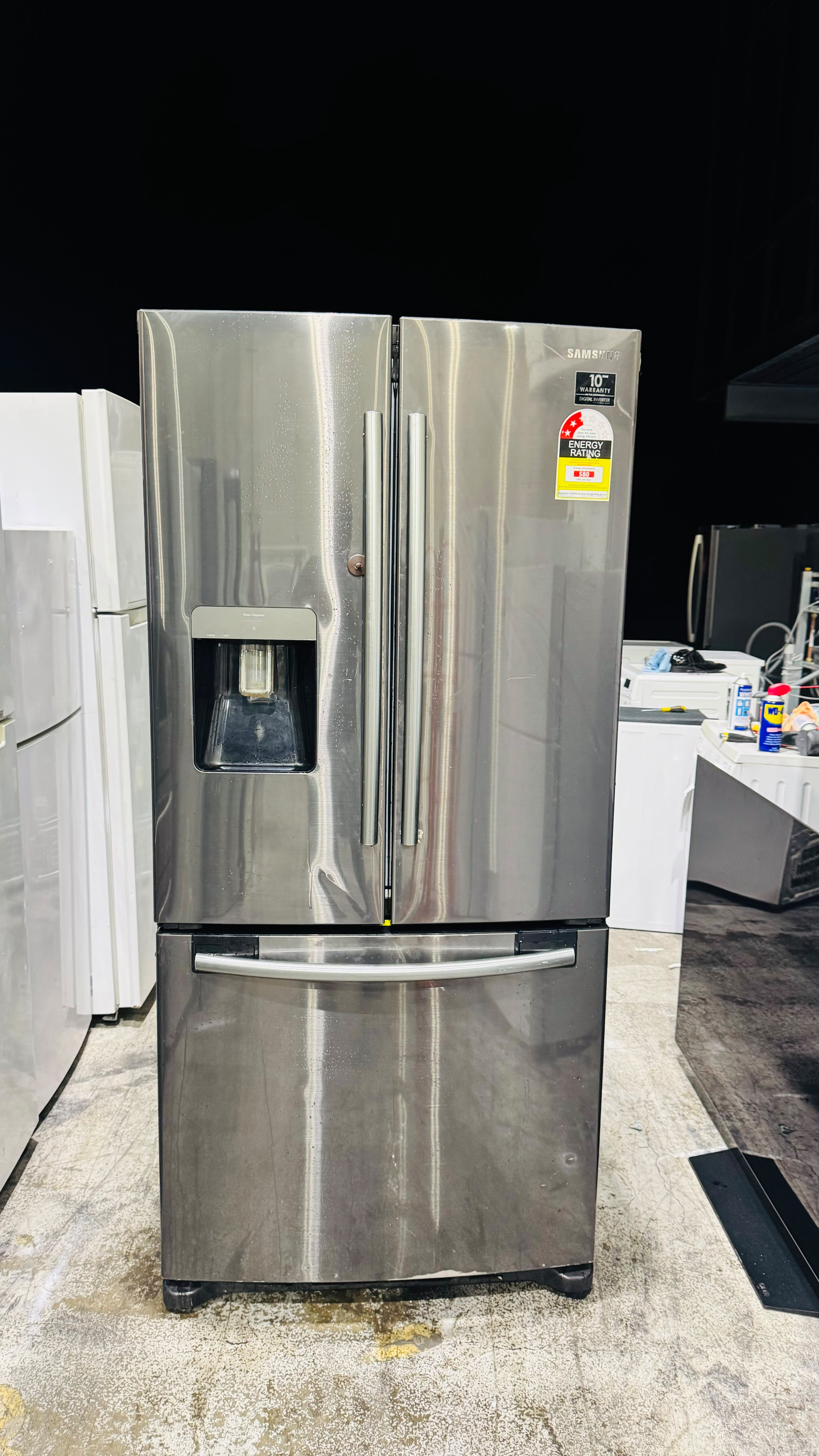 SAMSUNG FRENCH DOOR 583 FRIDGE FREEZER