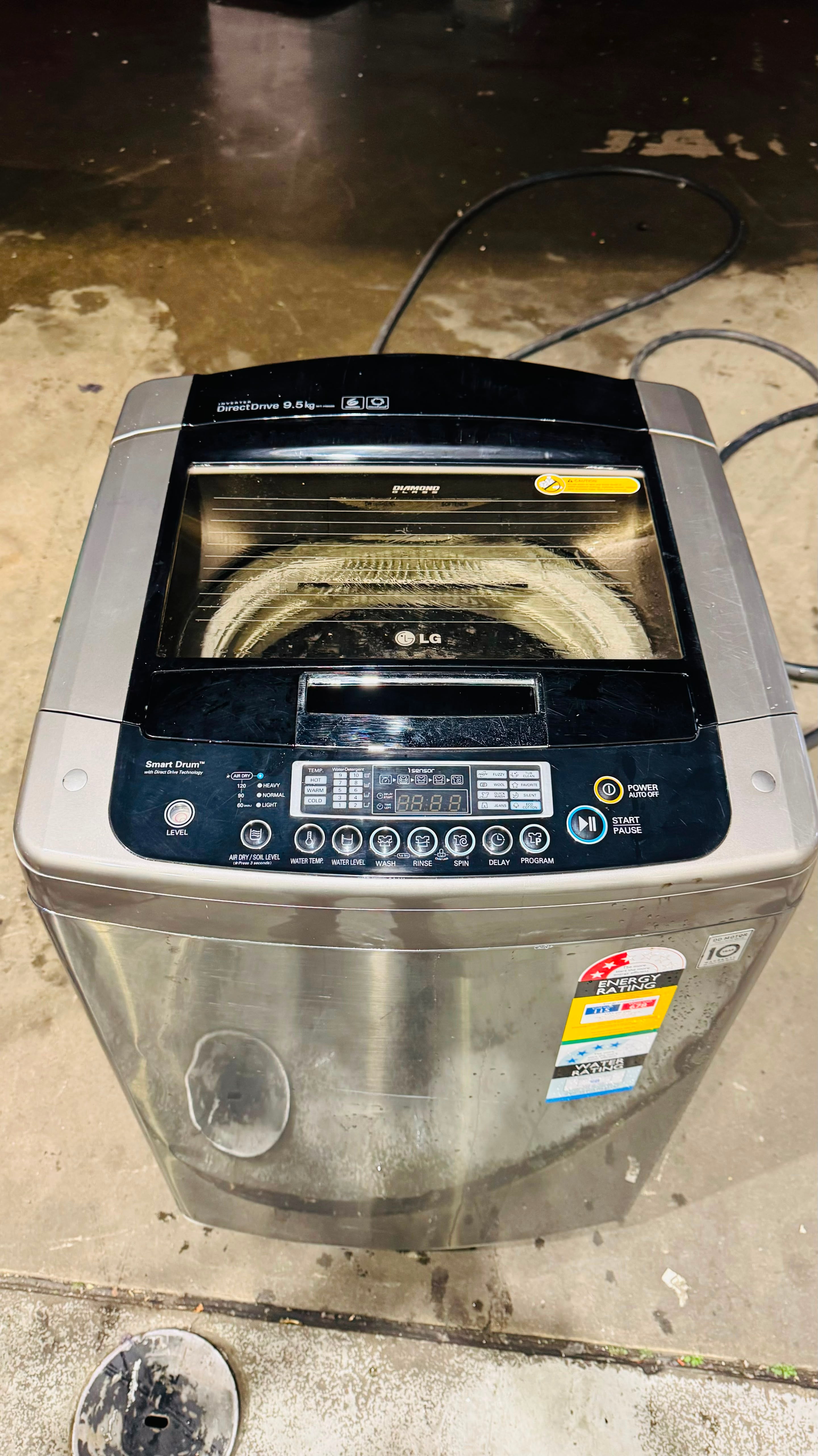 LG 9.5KGS TOP LOADER WASHING MACHINE