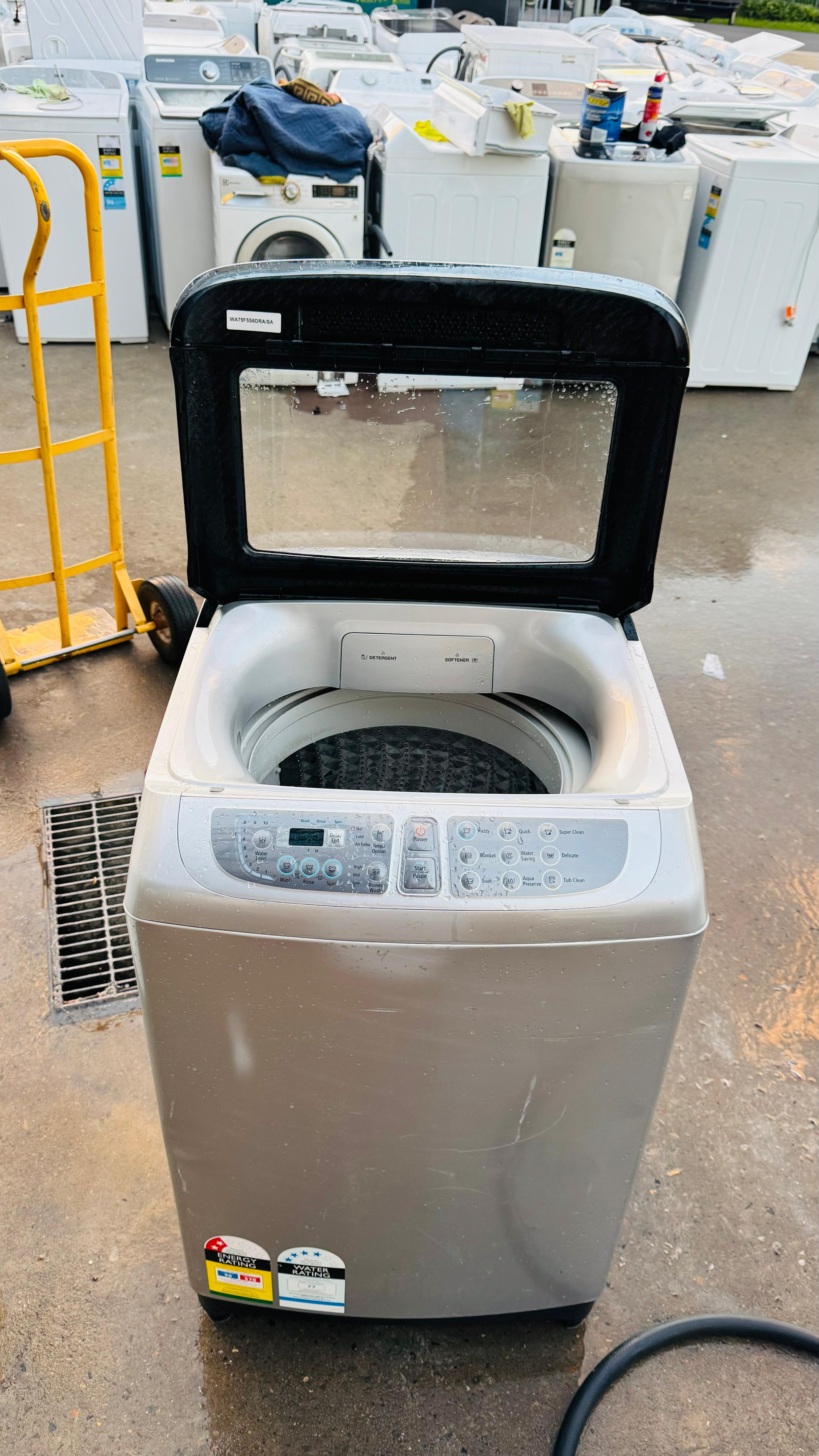 SAMSUNG 7.5KGS TOP LOADER WASHING MACHINE