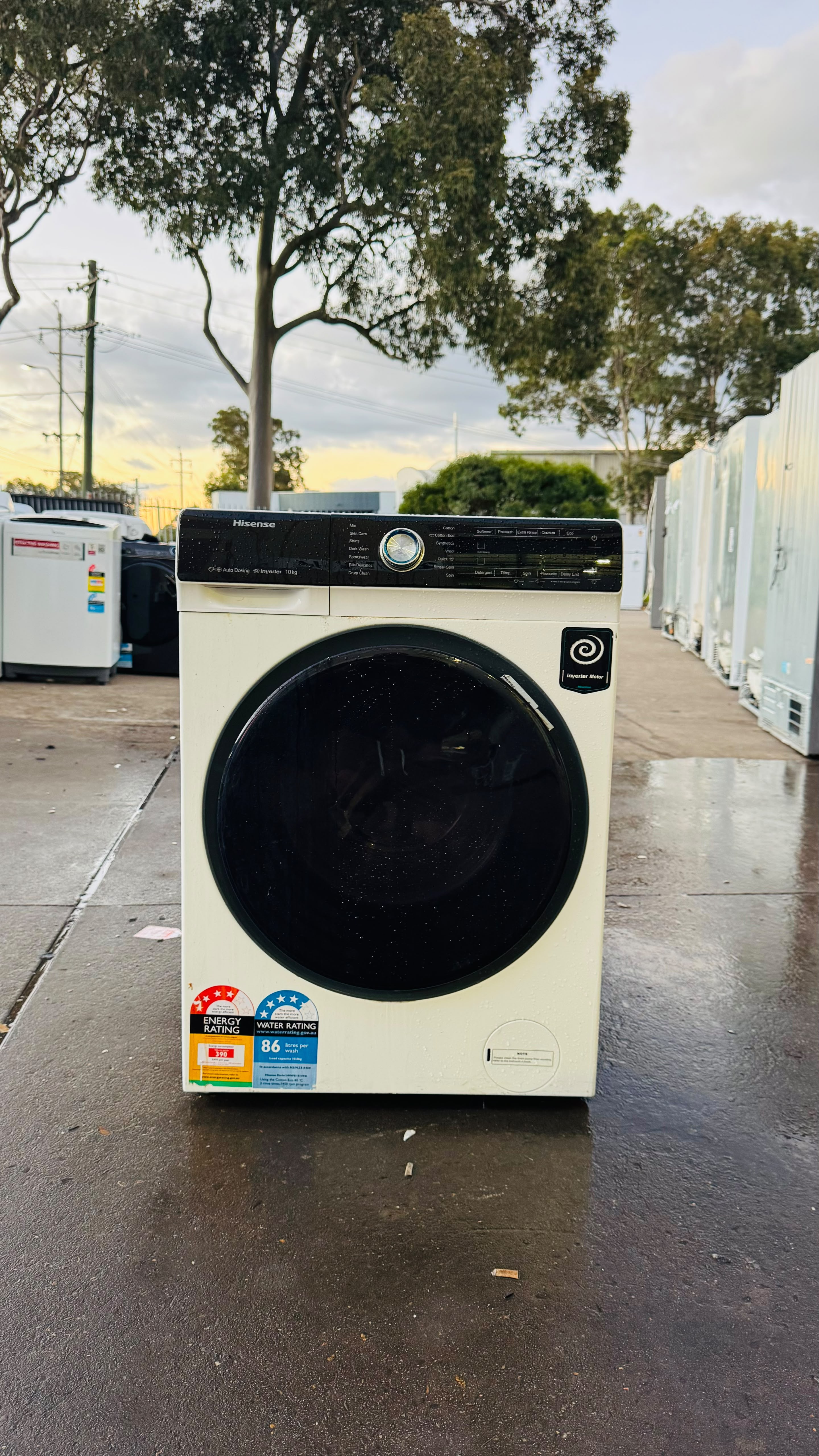 HISENSE 10KGS FRONT LOADER WASHING MACHINE