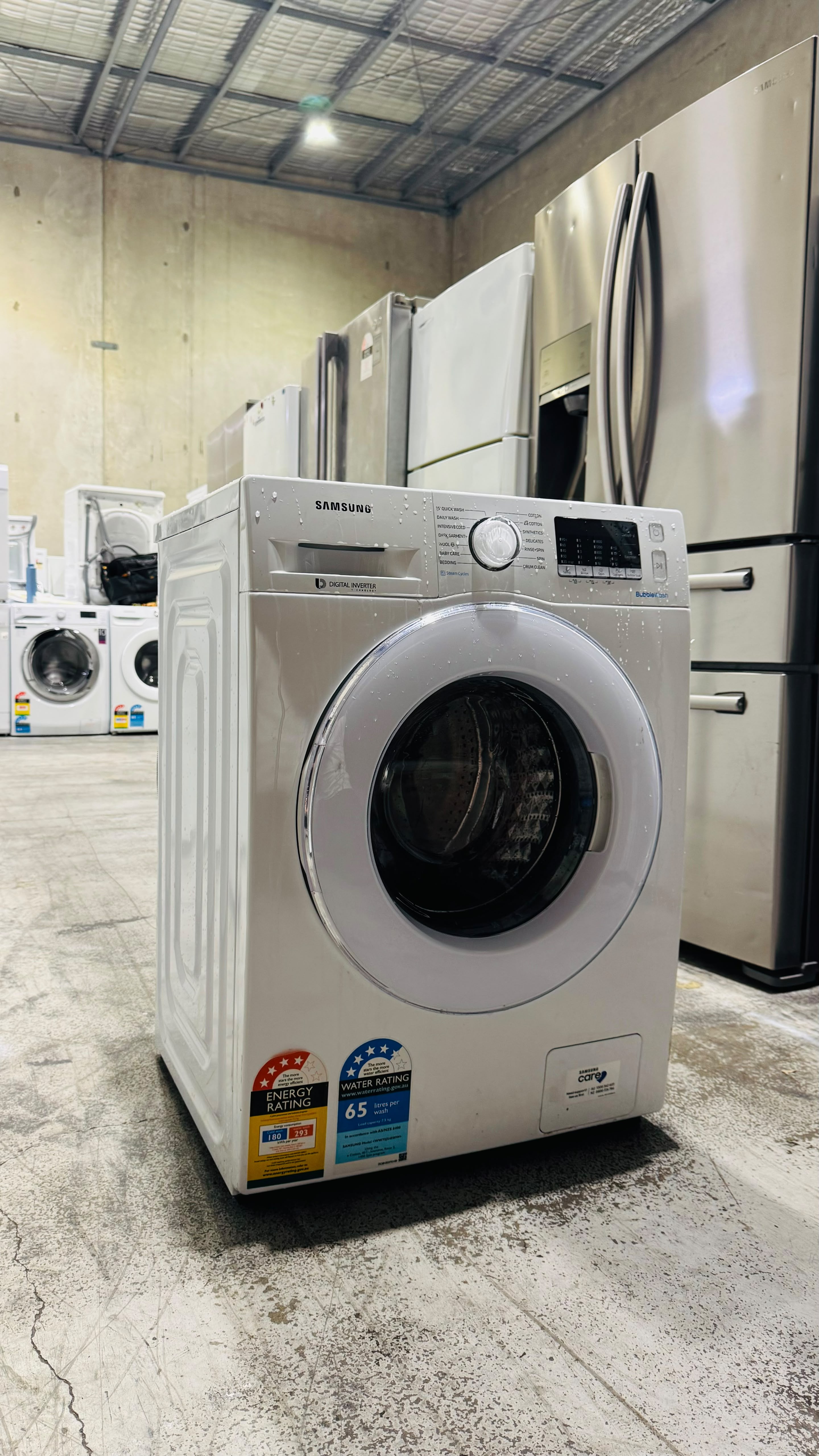 SAMSUNG 7.5KGS FRONT LOADER WASHING MACHINE