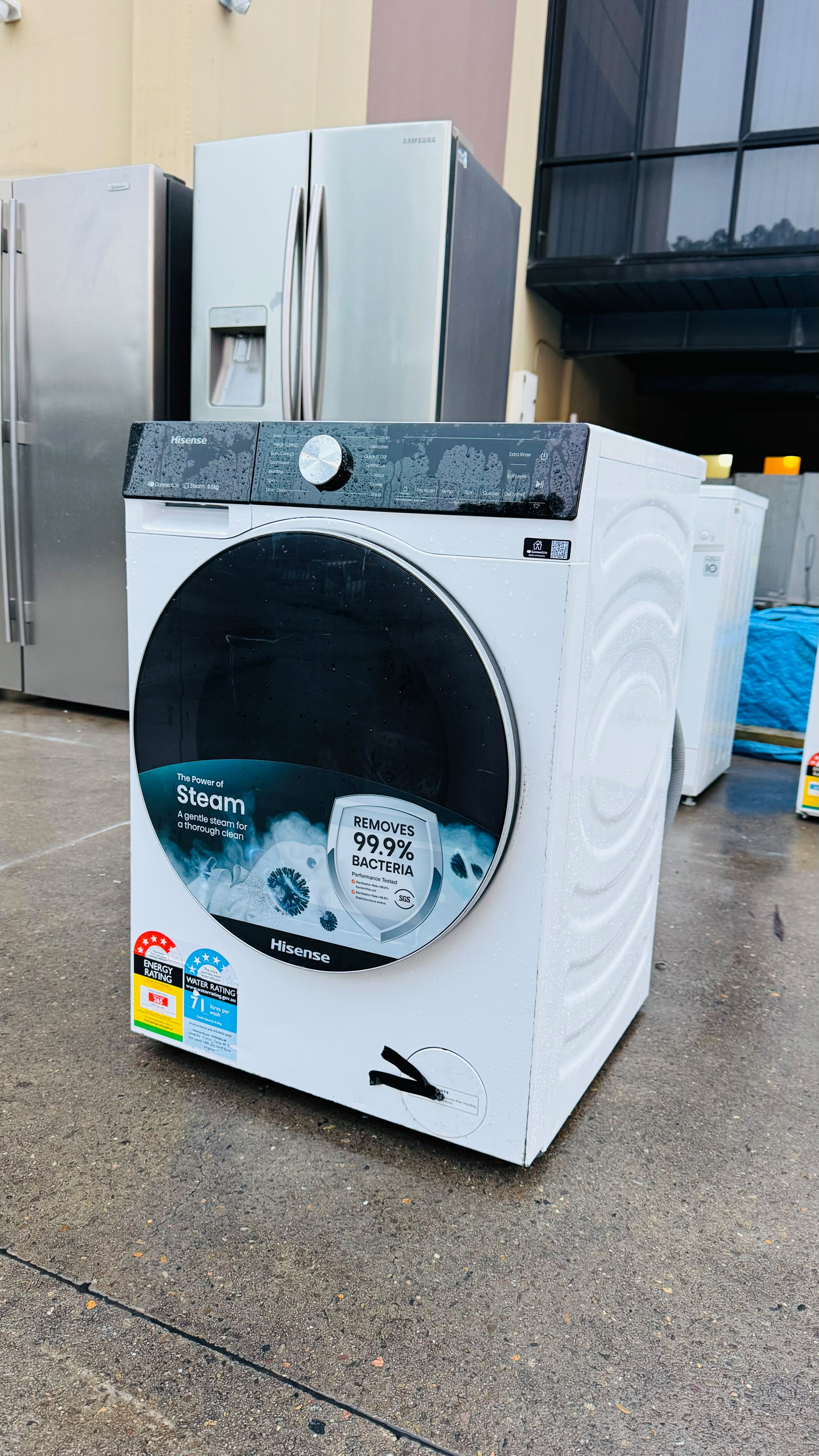 HISENSE FACTORY SECOND 8.5KGS FRONT LOADER WASHING MACHINE