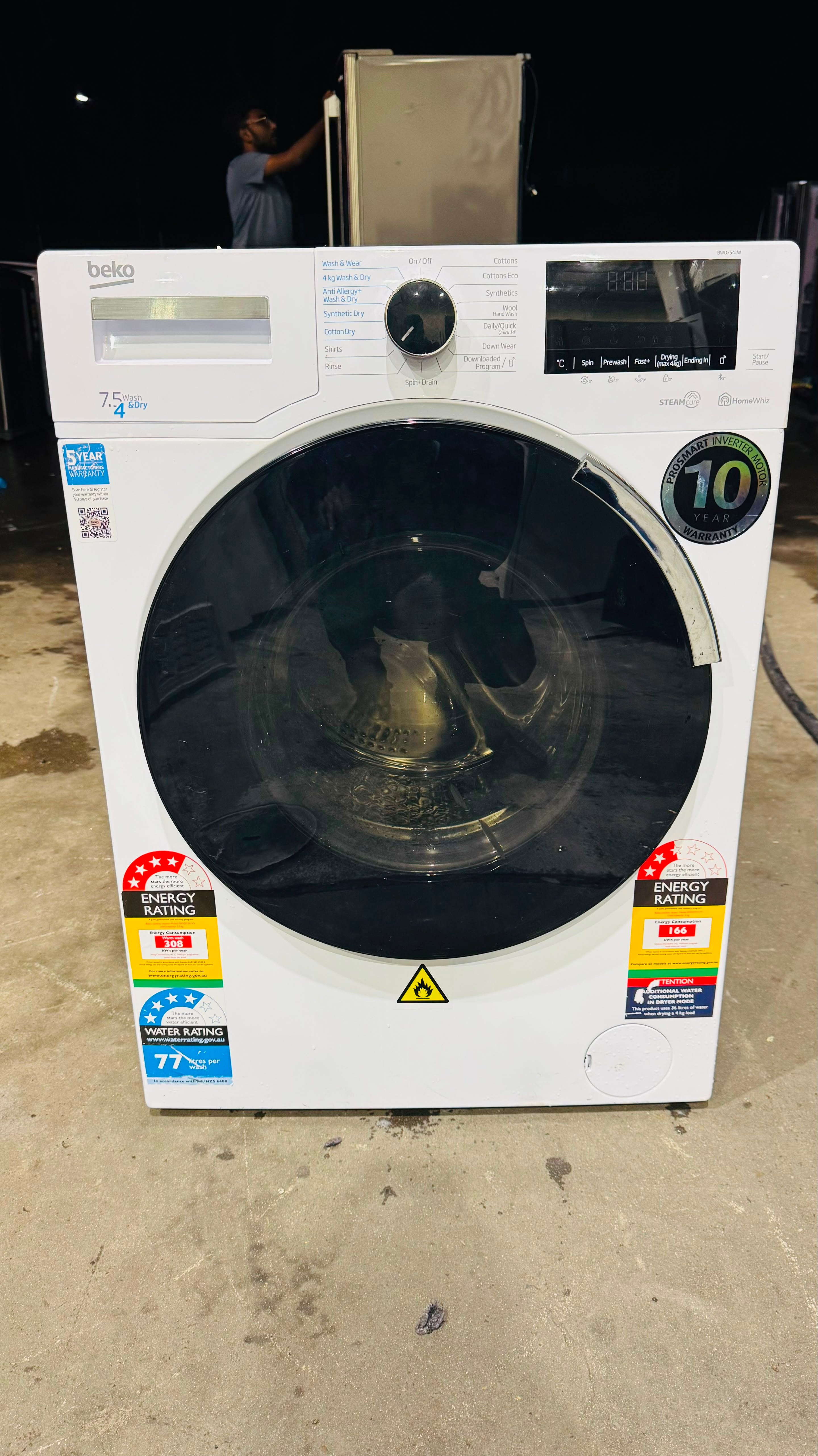 BEKO 7.5KGS FRONT LOADER WASHING MACHINE