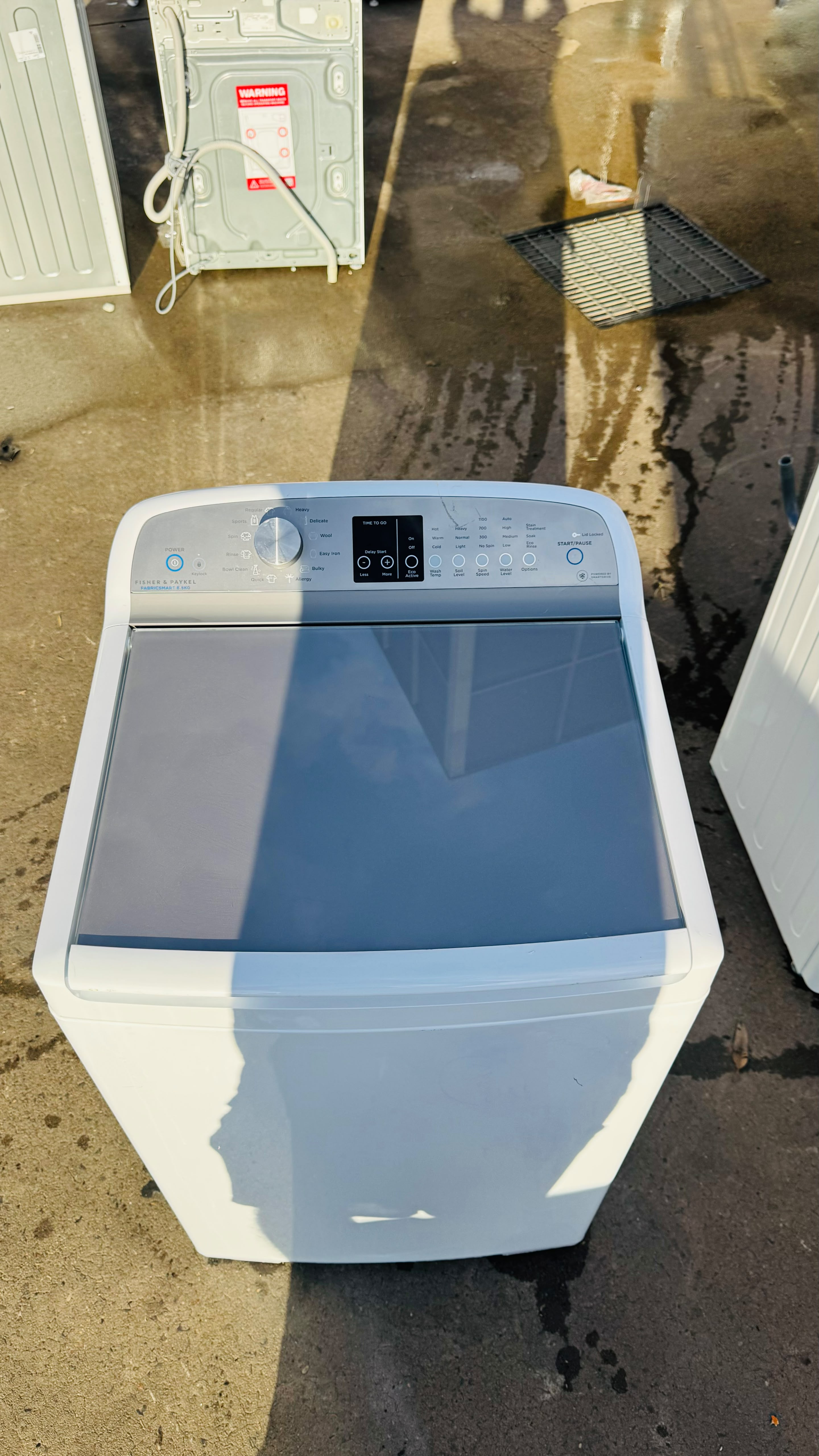 FISHER AND PAYKEL 8.5KGS TOP LOADER WASHING MACHINE