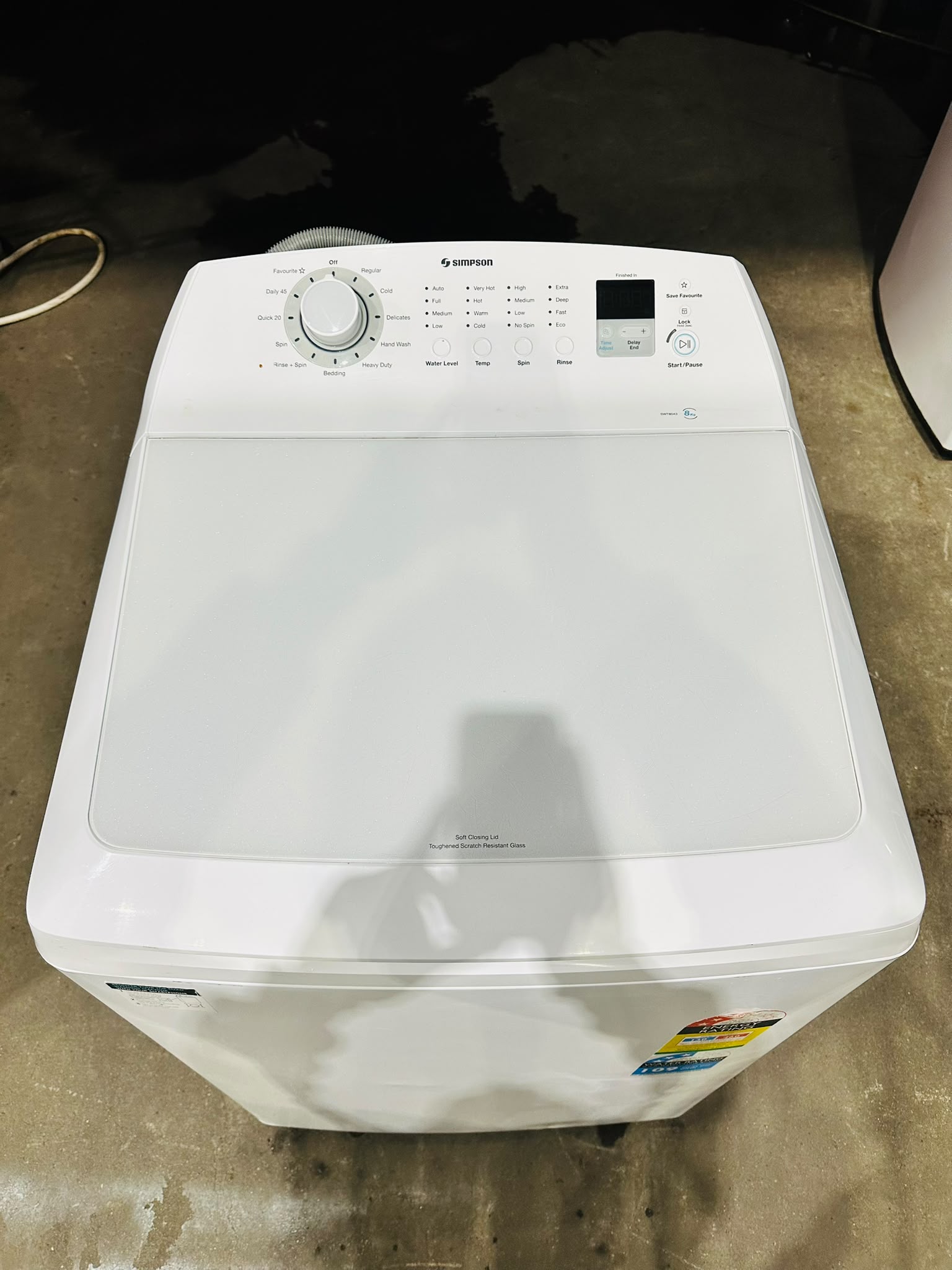 SIMPSON 8KGS TOP LOADER WASHING MACHINE