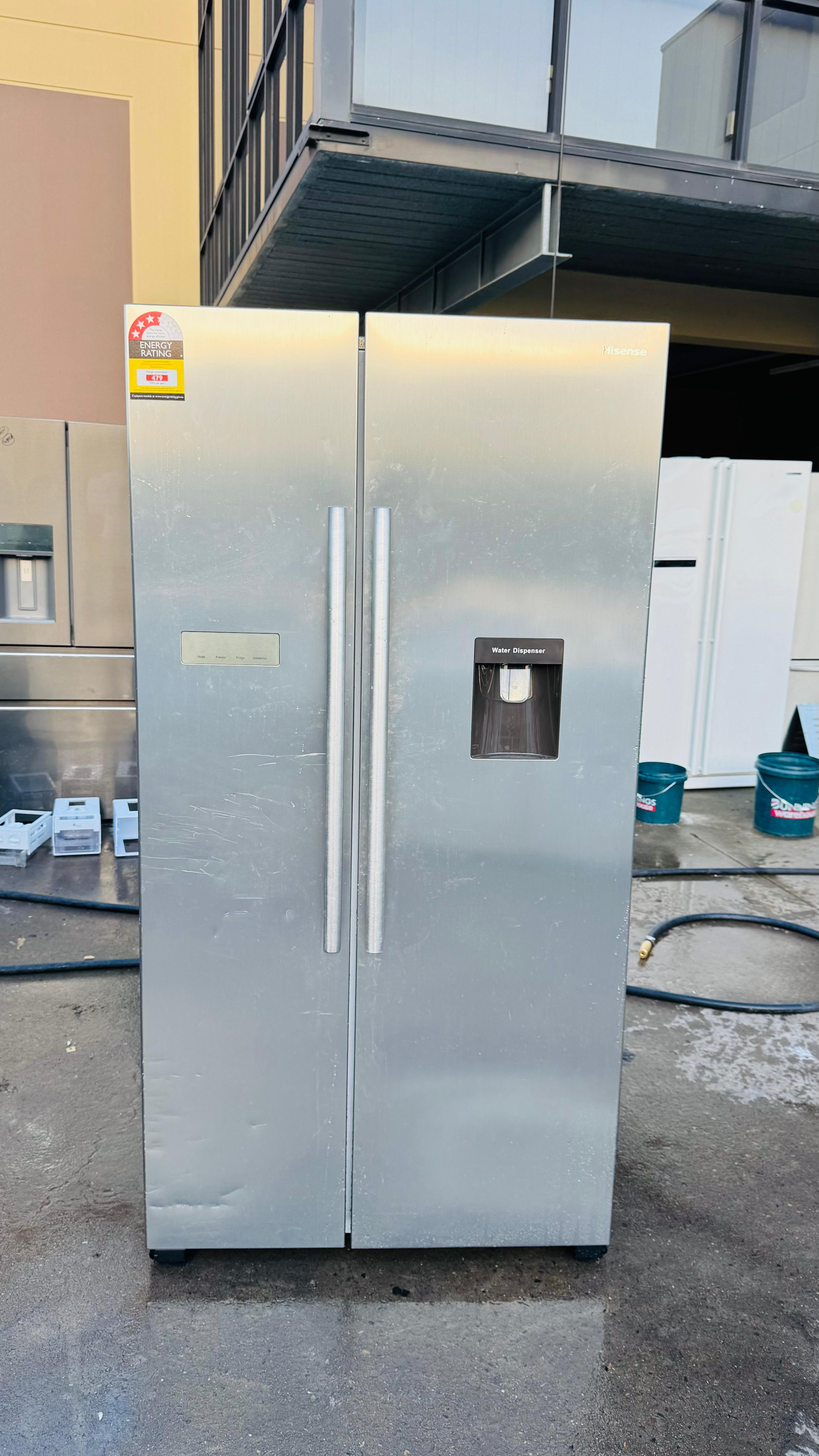 HISENSE SIDE BY SIDE 610 LITRES FRIDGE FREEZER