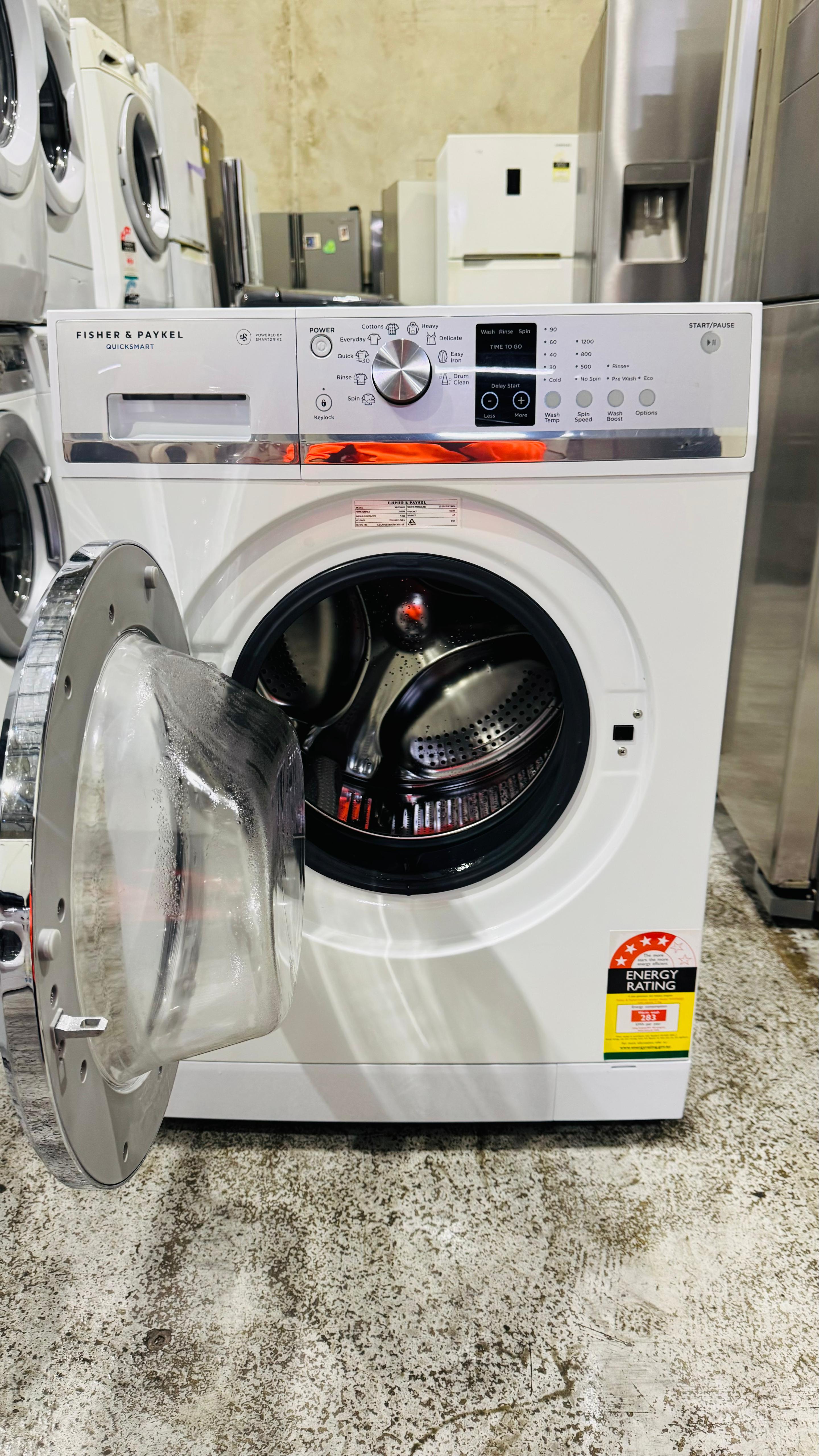 FISHER AND PAYKEL 7.5KGS FRONT LOADER WASHING MACHINE
