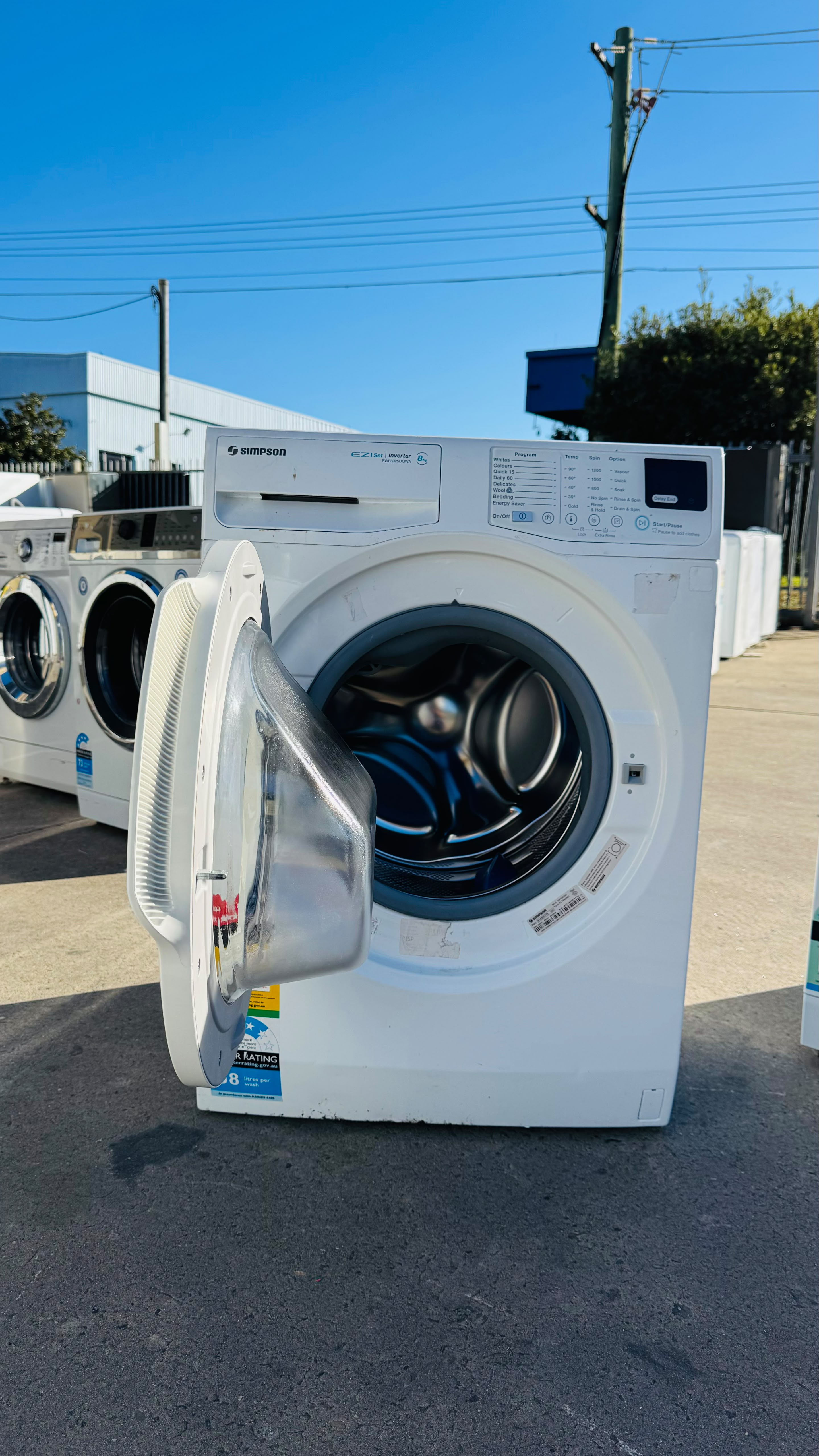 SIMPSON 8KGS FRONT LOADER WASHING MACHINE