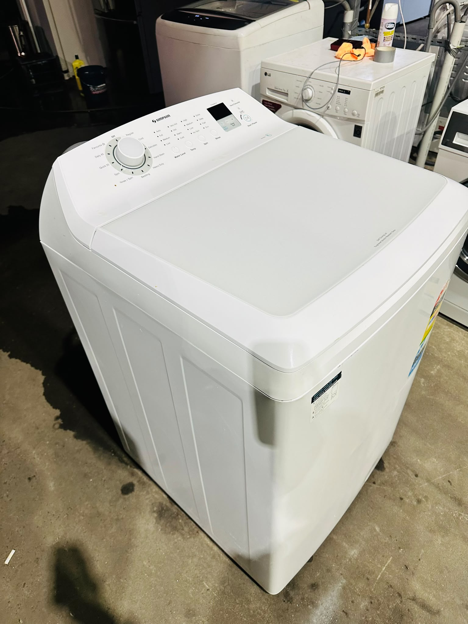 SIMPSON 8KGS TOP LOADER WASHING MACHINE