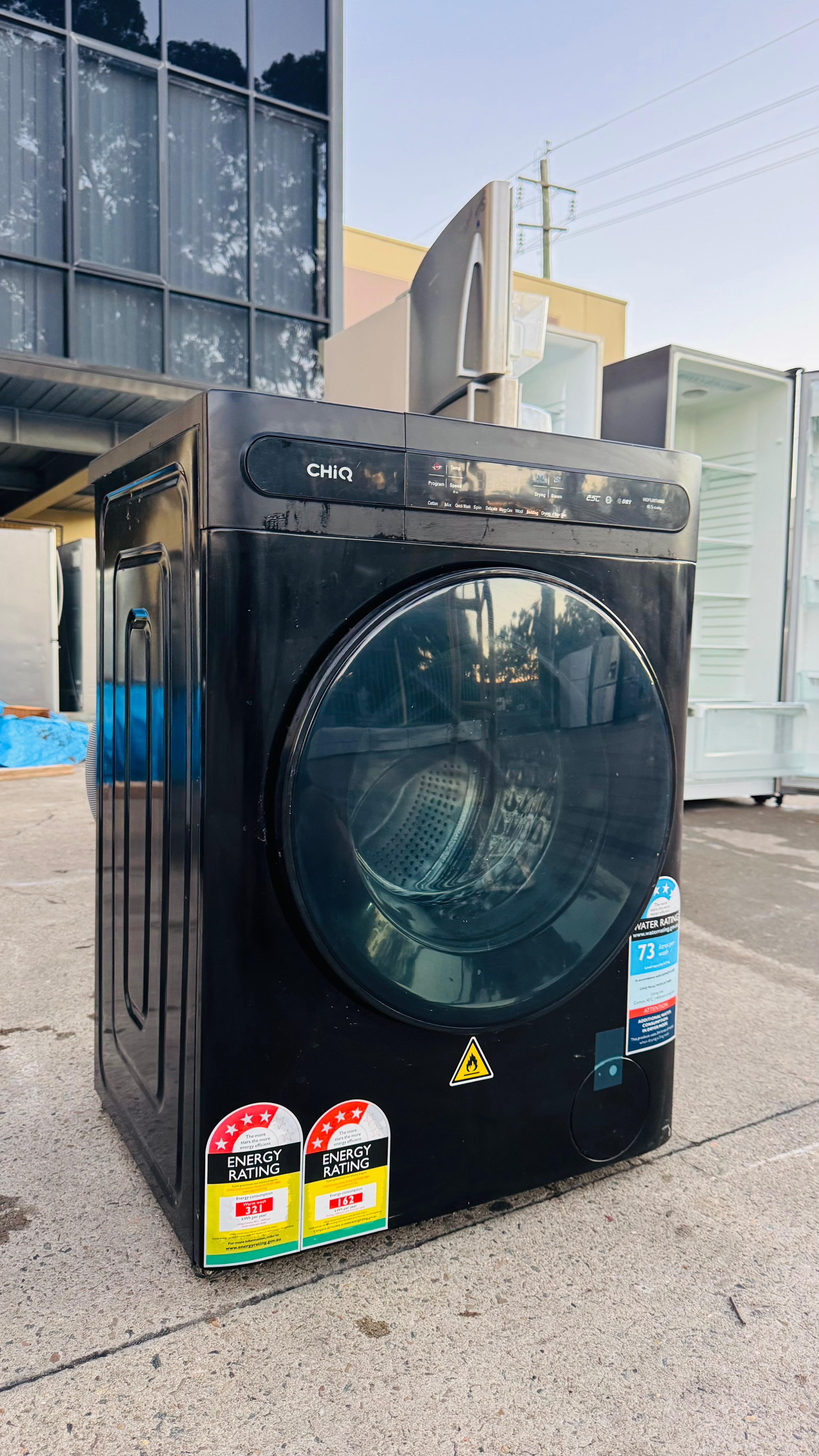 CHIQ 8.5 KGS FRONT LOADER WASHING MACHINE