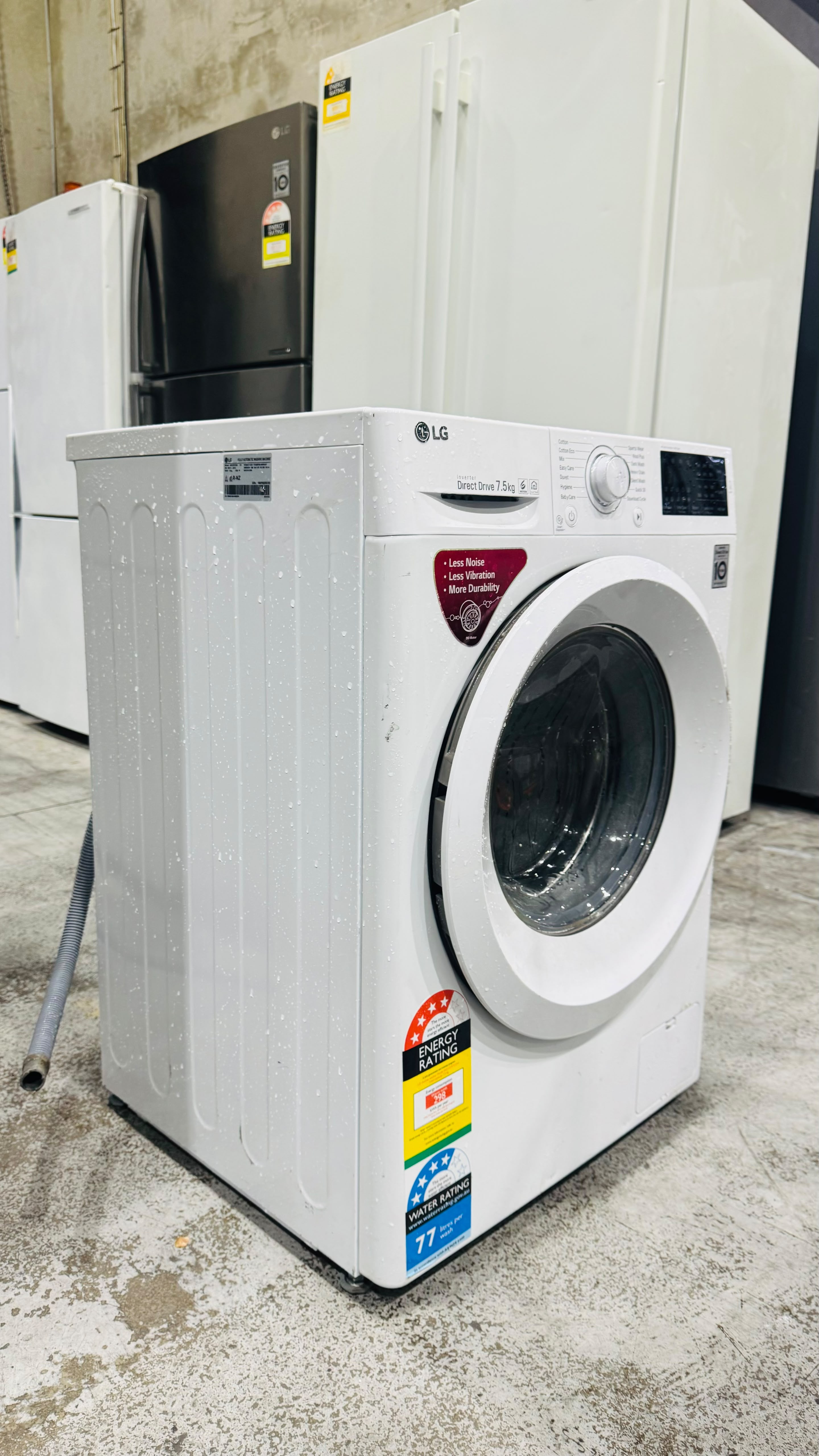 LG 7.5KGS FRONT LOADER WASHING MACHINE