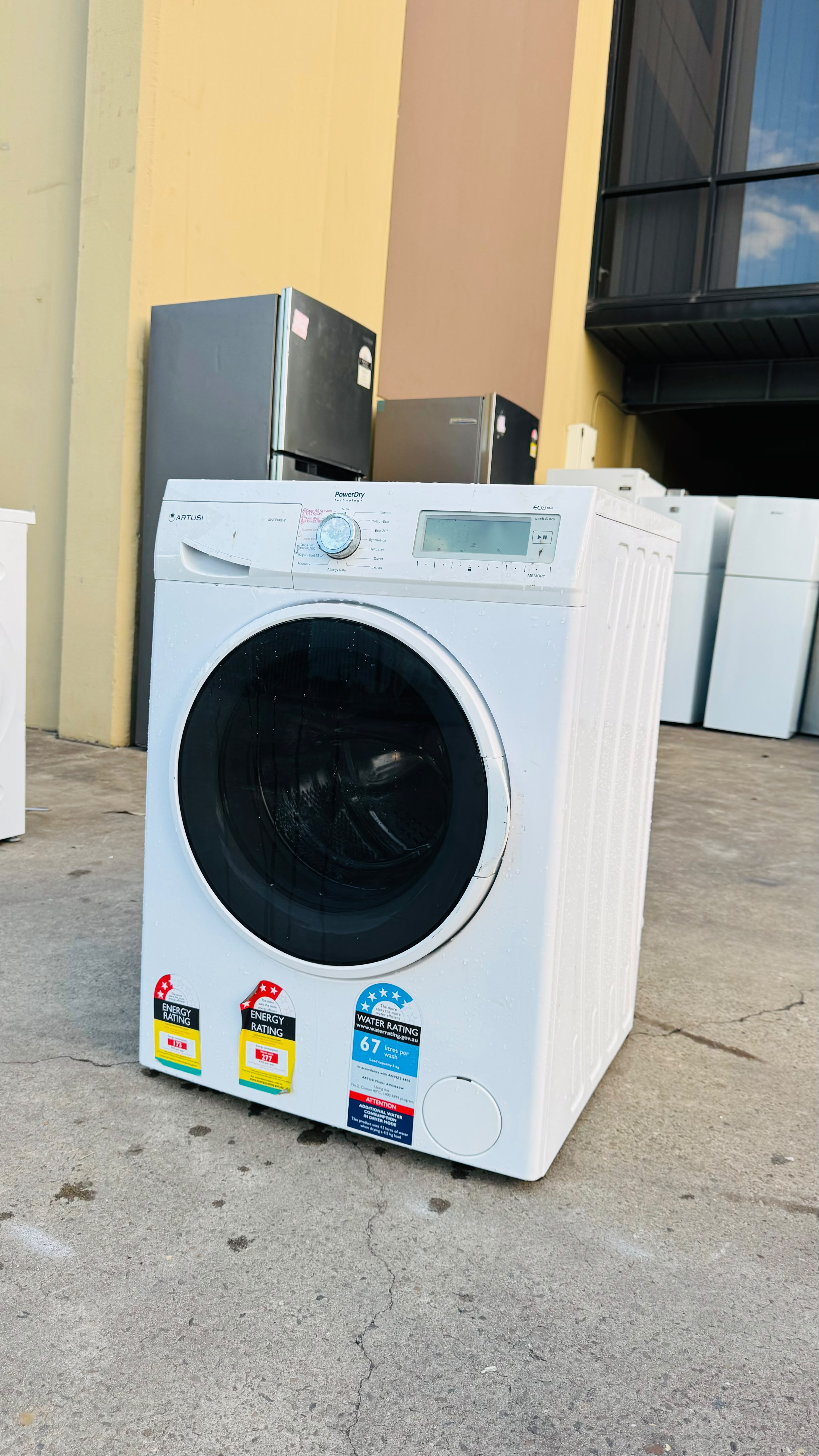 ARTUSI 8KGS FRONT LOADER WASHING MACHINE