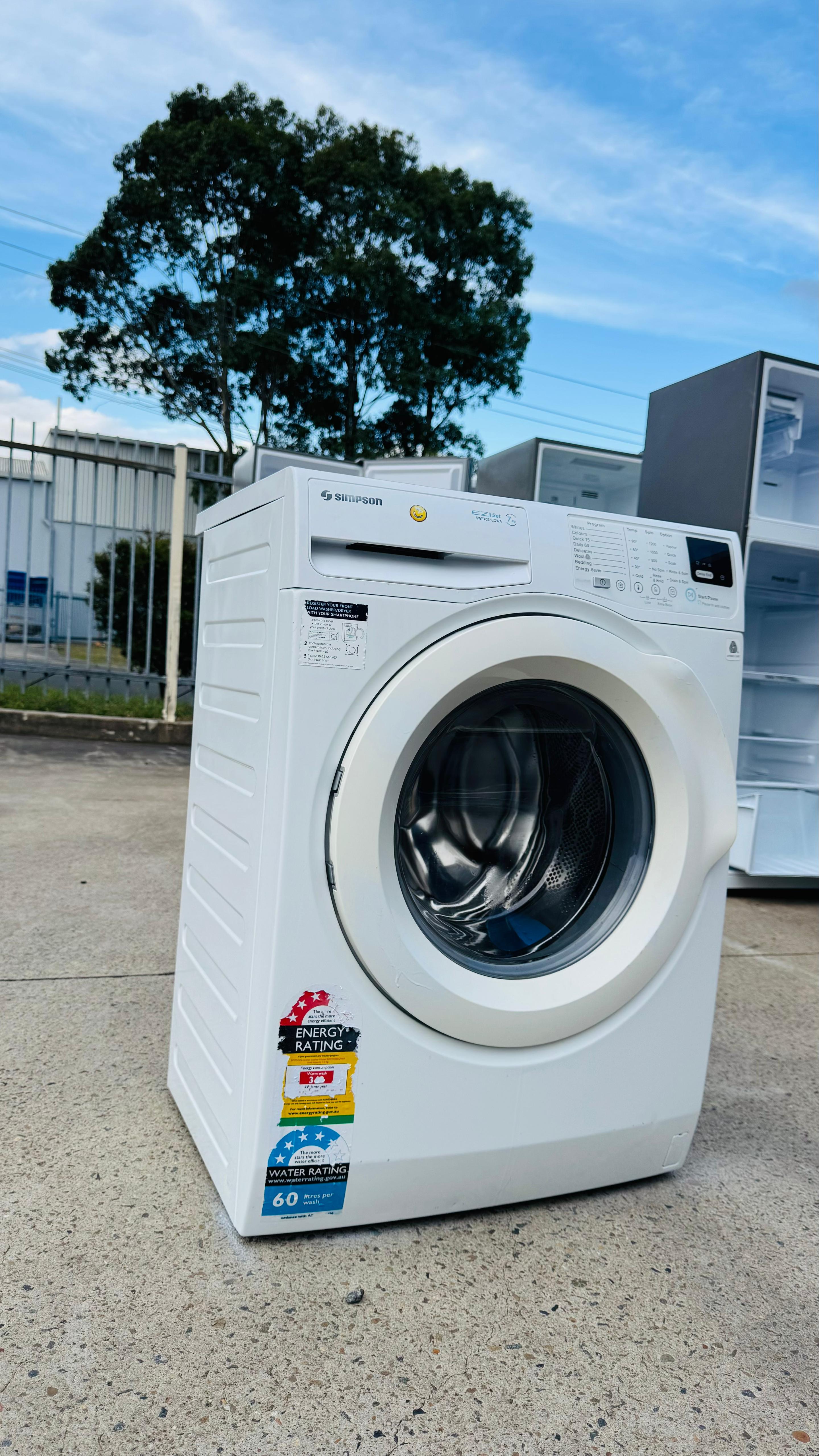 SIMPSON 7KGS FRONT LOADER WASHING MACHINE