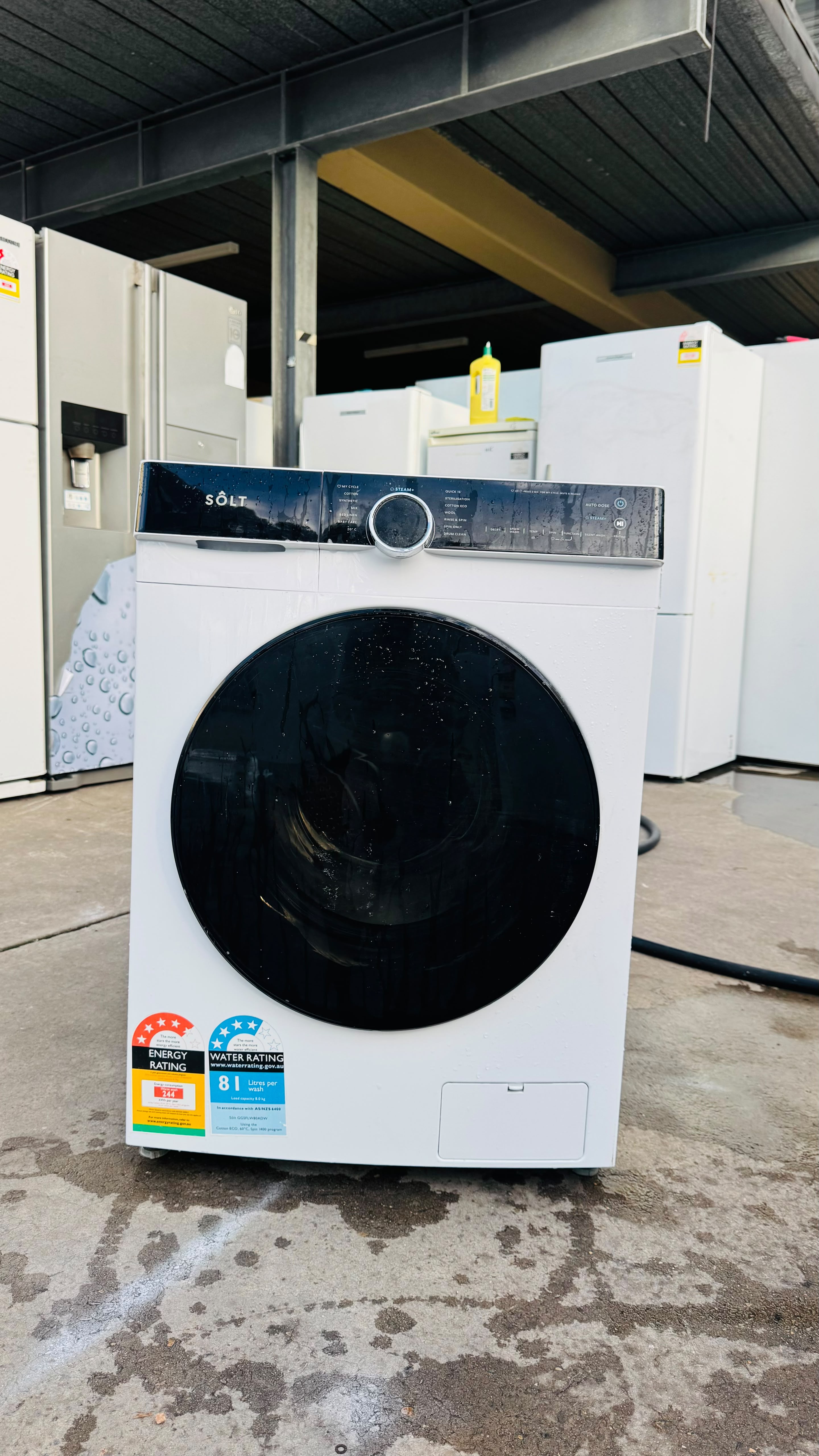 SOLT 8KGS FRONT LOADER WASHING MACHINE