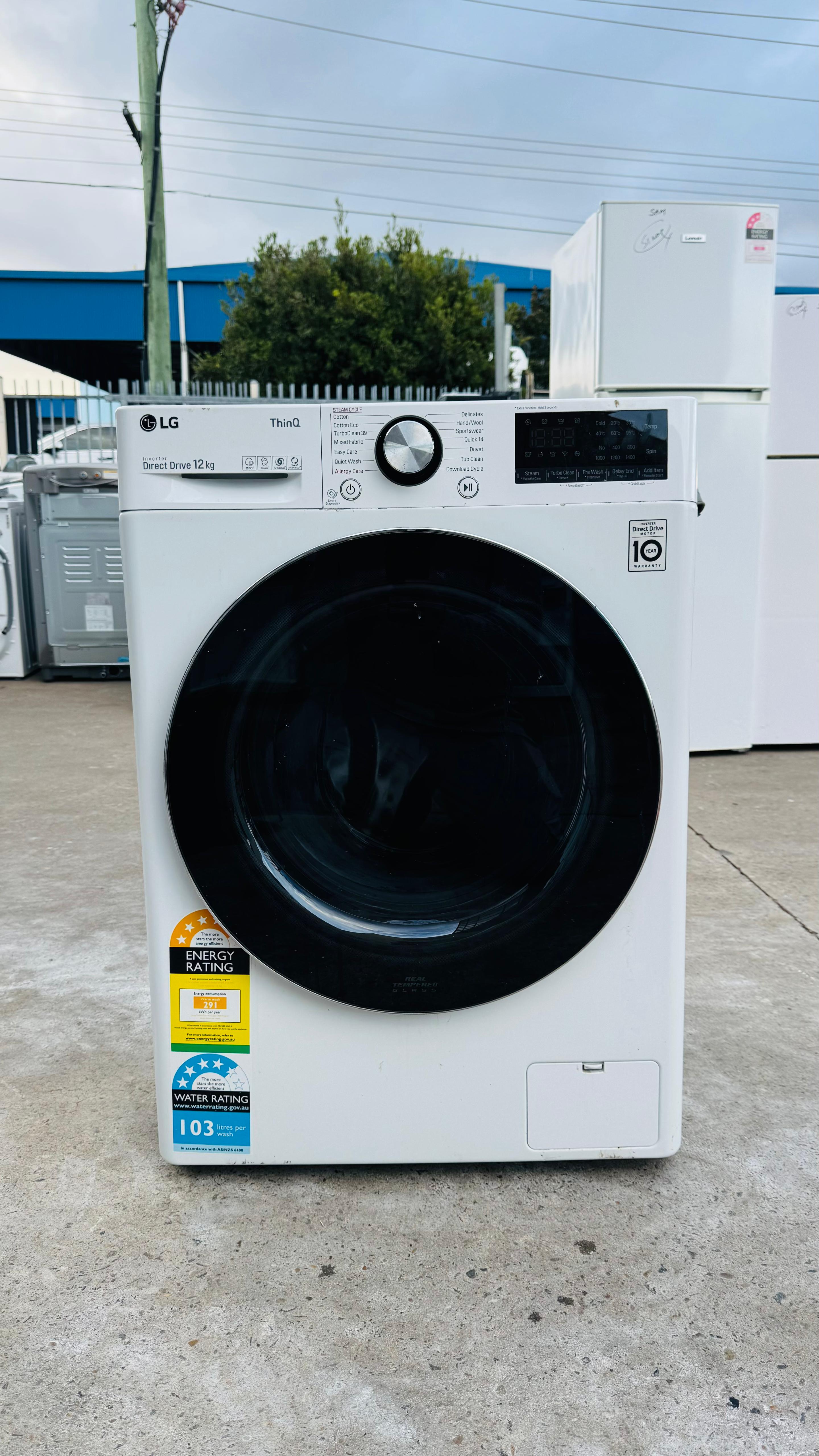 LG 12KGS FRONT LOADER WASHING MACHINE