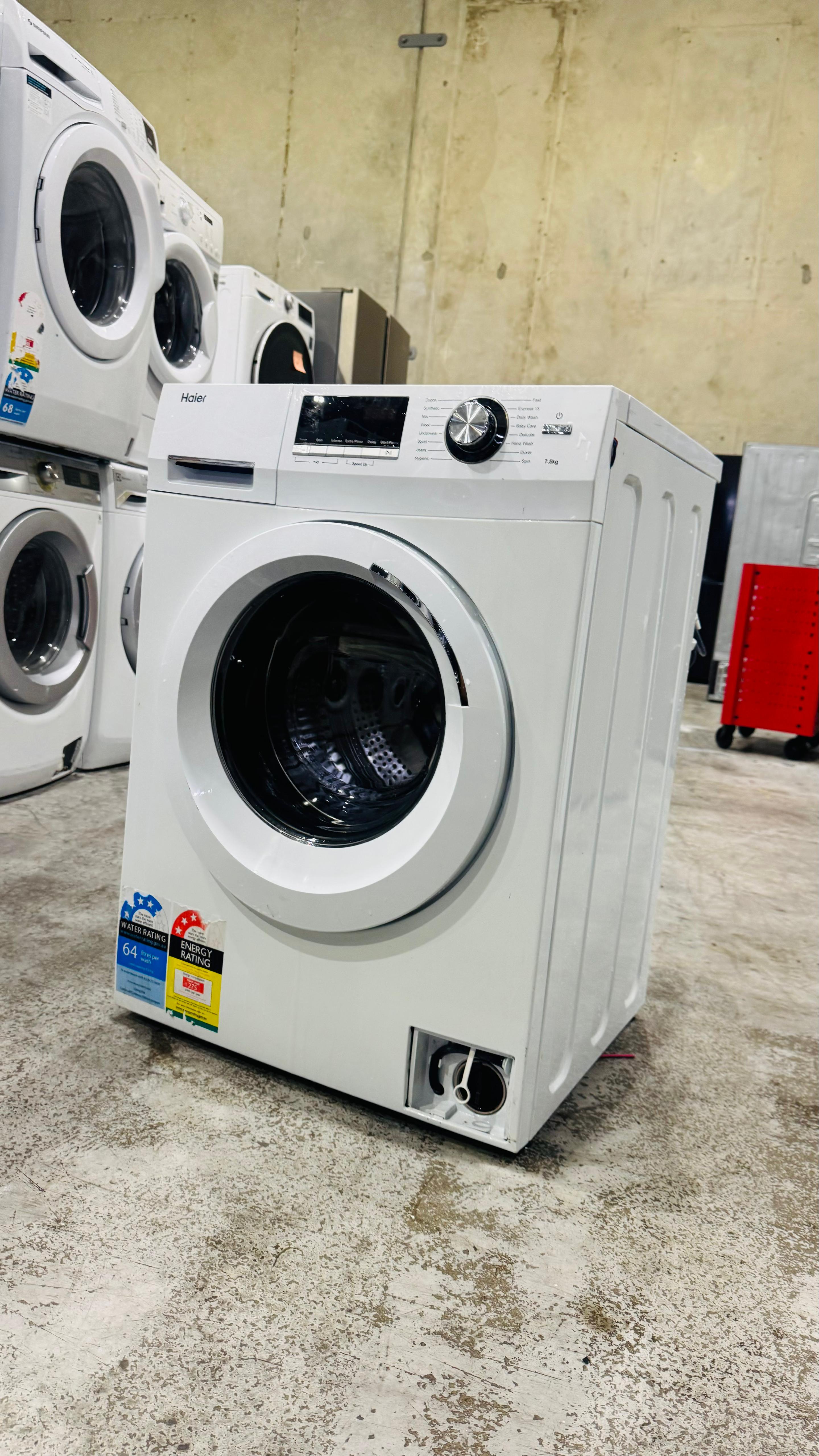 HAIER 7.5 KGS FRONT LOADER WASHING MACHINE