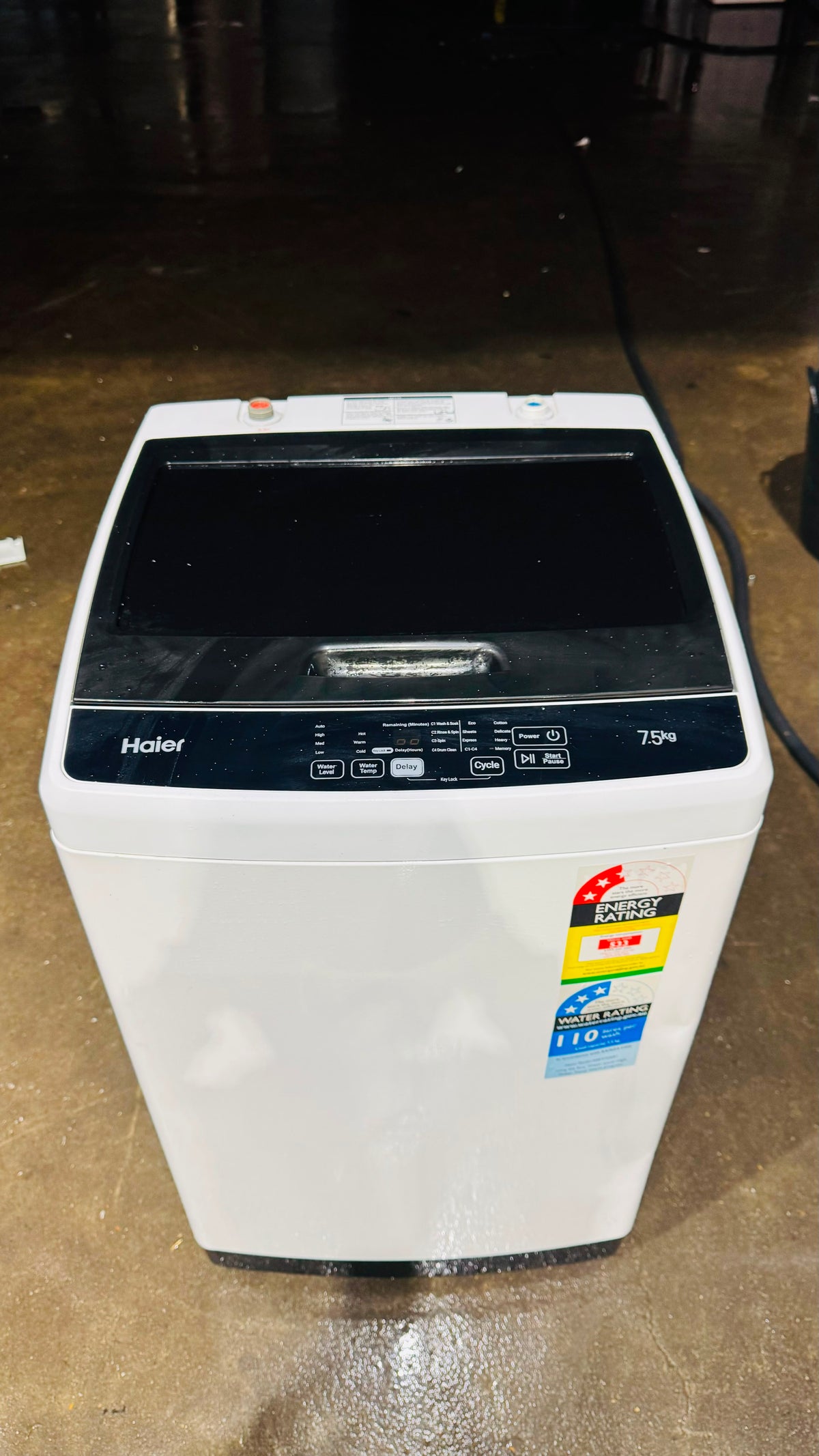 HAIER 7.5KGS TOP LOADER WASHING MACHINE
