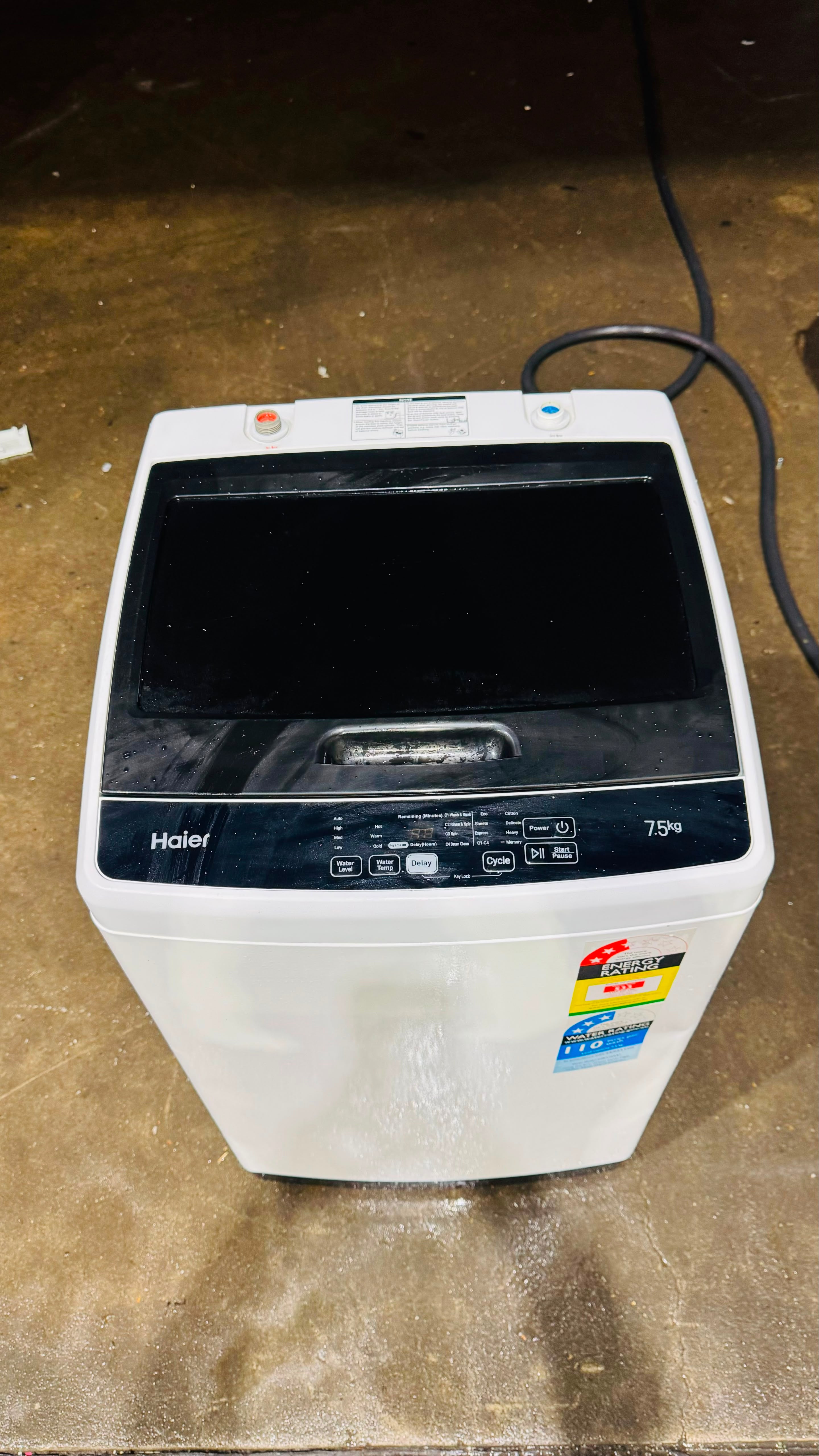 HAIER 7.5KGS TOP LOADER WASHING MACHINE