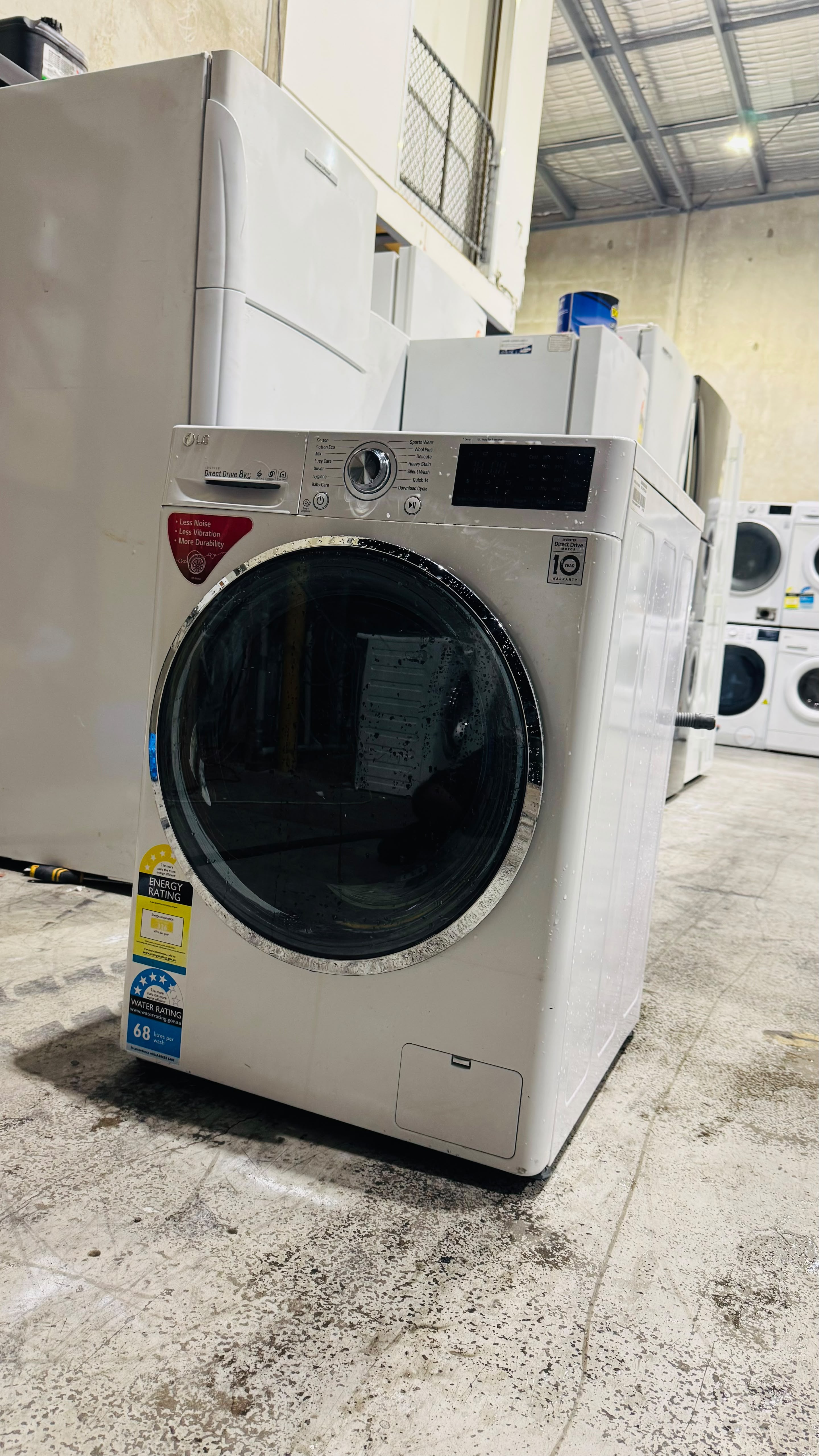 LG 8KGS FRONT LOADER WASHING MACHINE