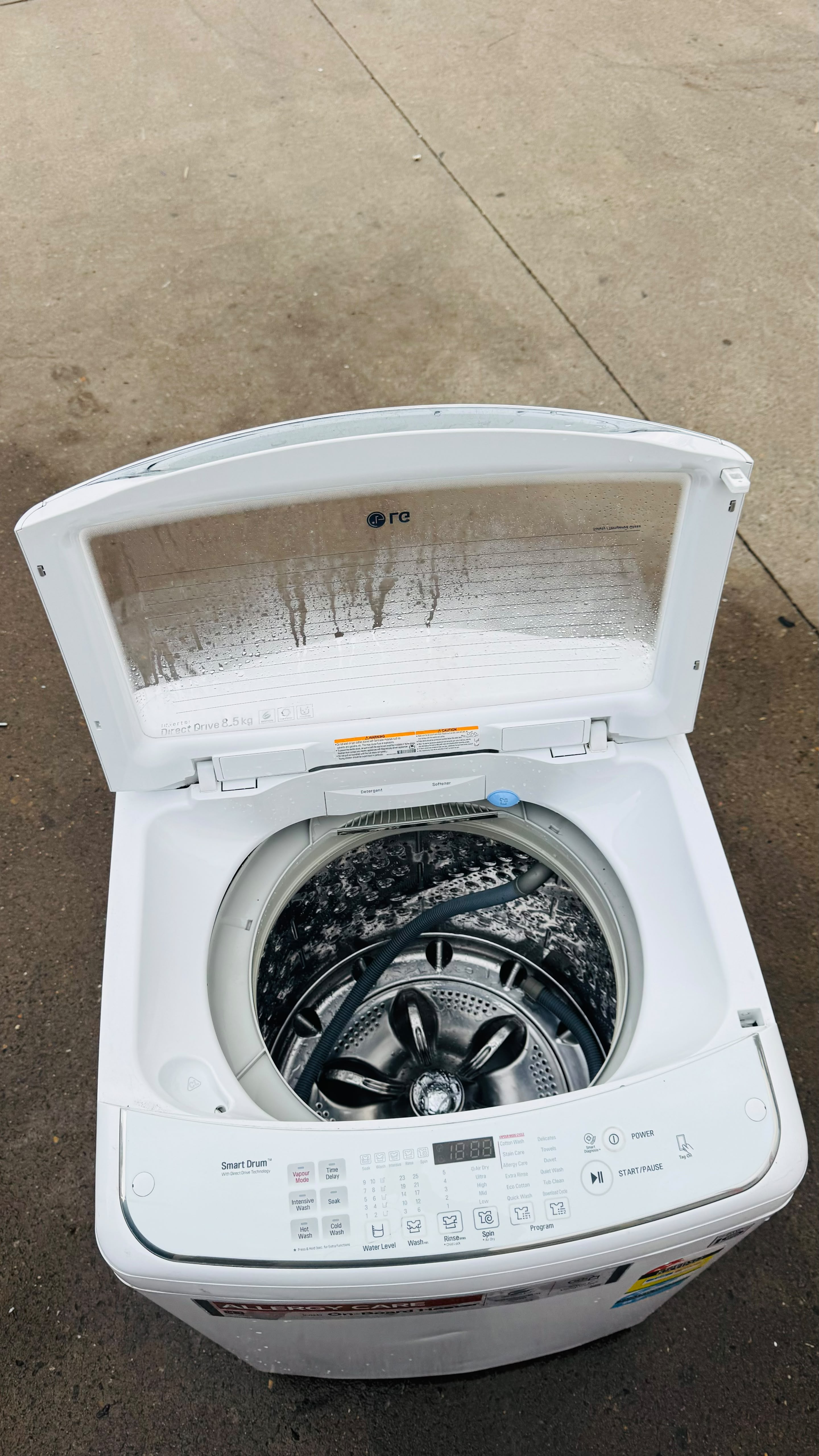 LG 8.5KGS TOP LOADER WASHING MACHINE