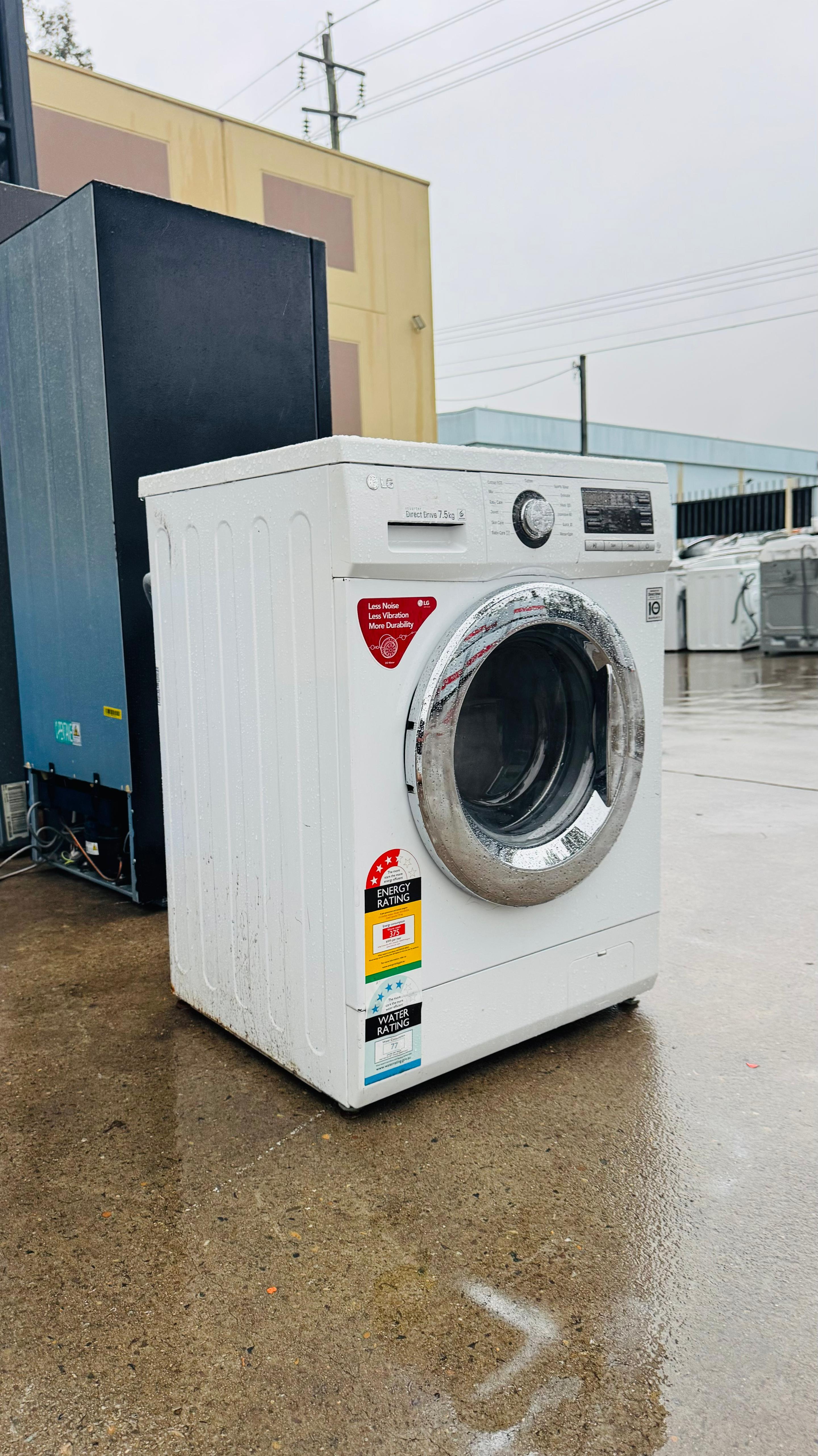 LG 7.5KGS FRONT LOADER WASHING MACHINE
