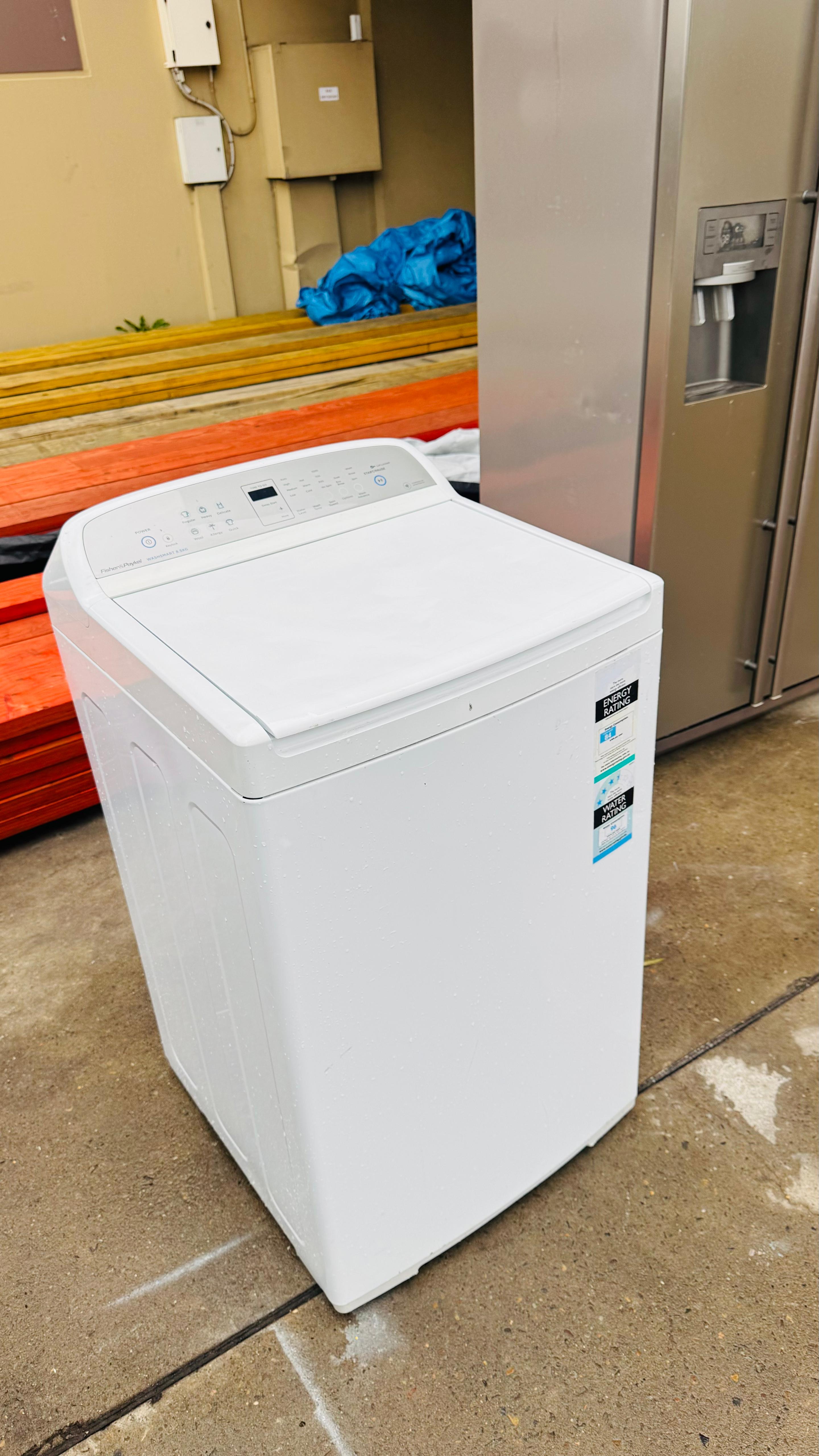 FISHER AND PAYKEL 8.5KGS TOP LOADER WASHING MACHINE
