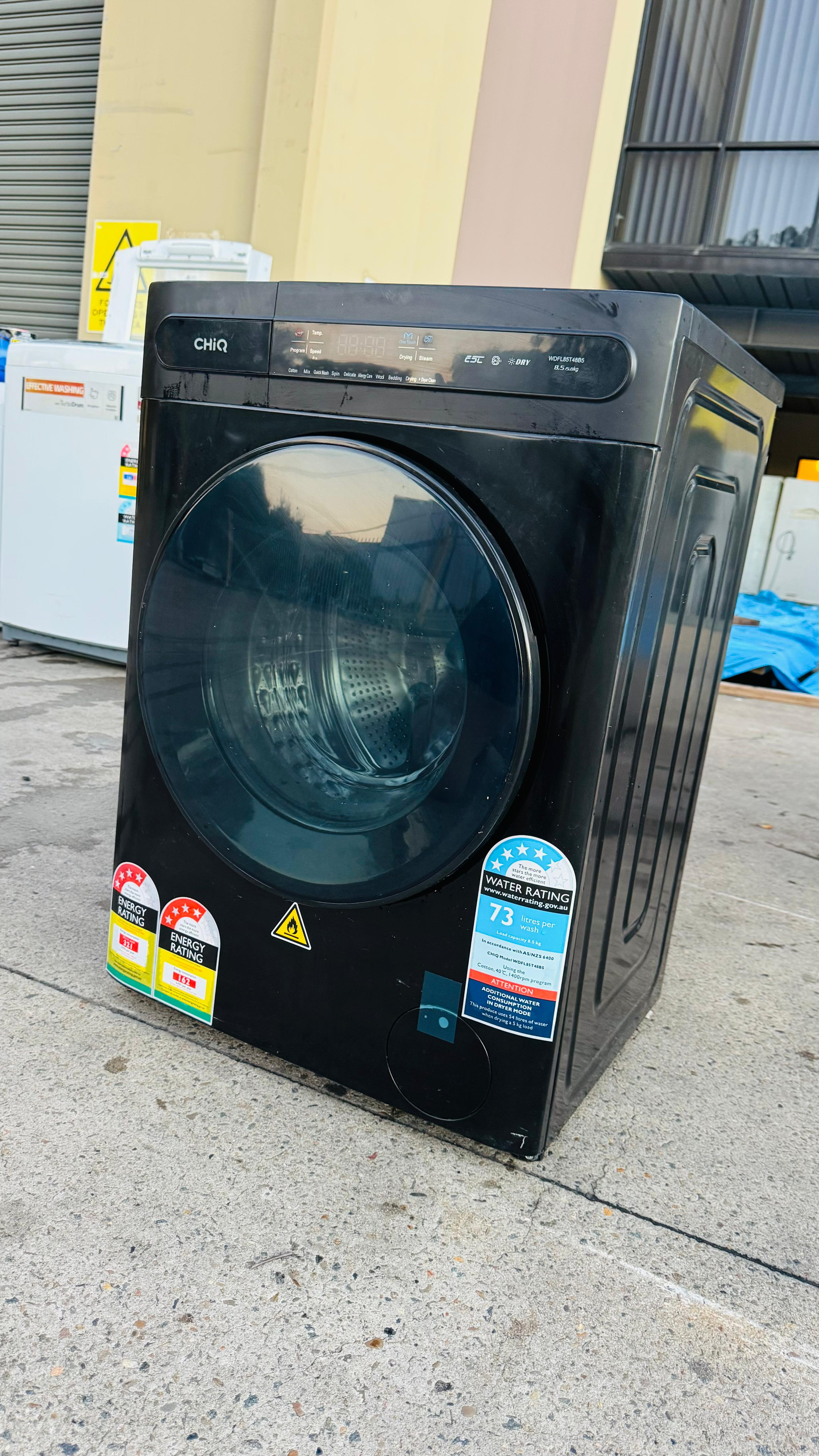 CHIQ 8.5 KGS FRONT LOADER WASHING MACHINE