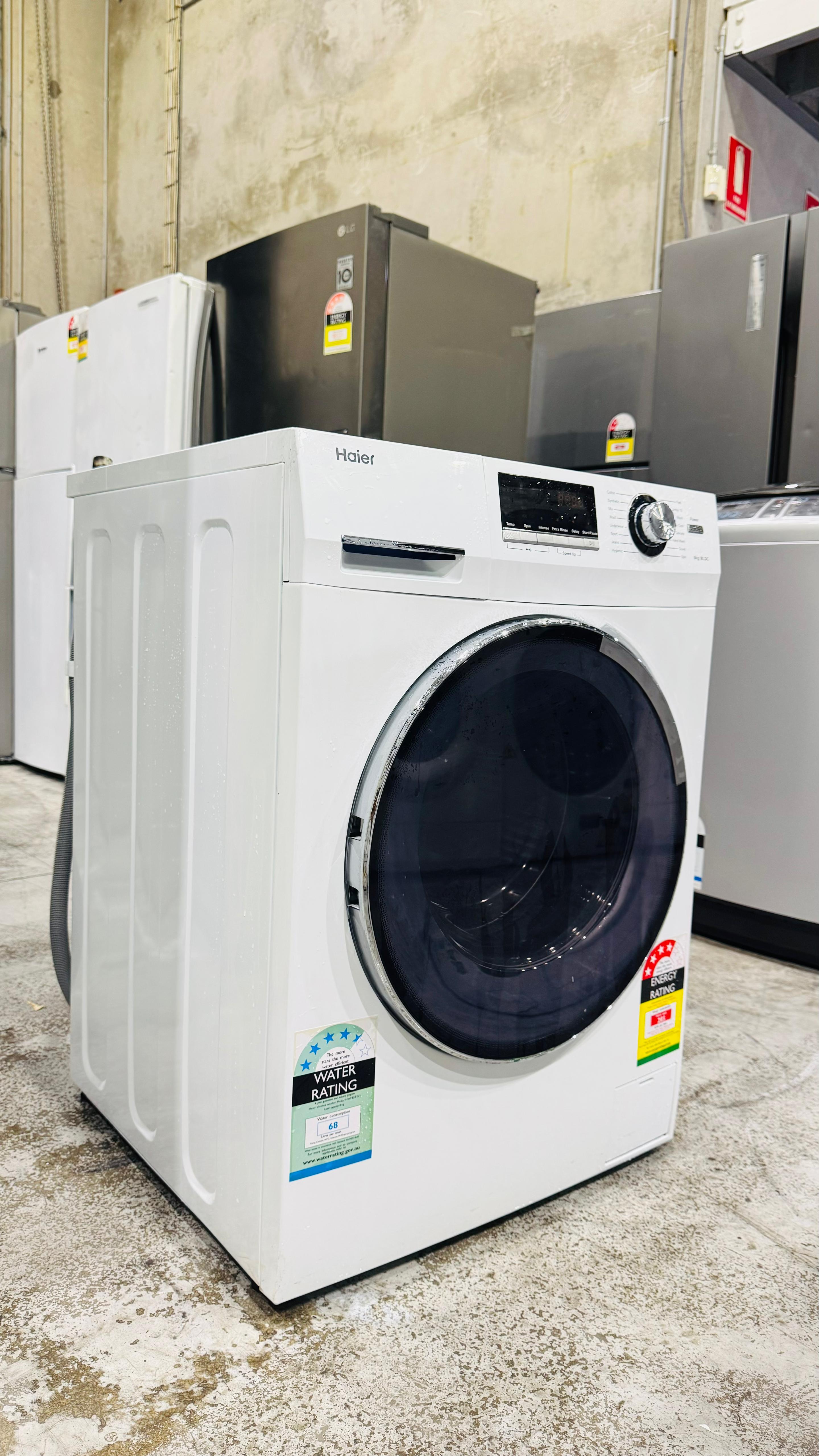 HAIER 8 KGS FRONT LOADER WASHING MACHINE