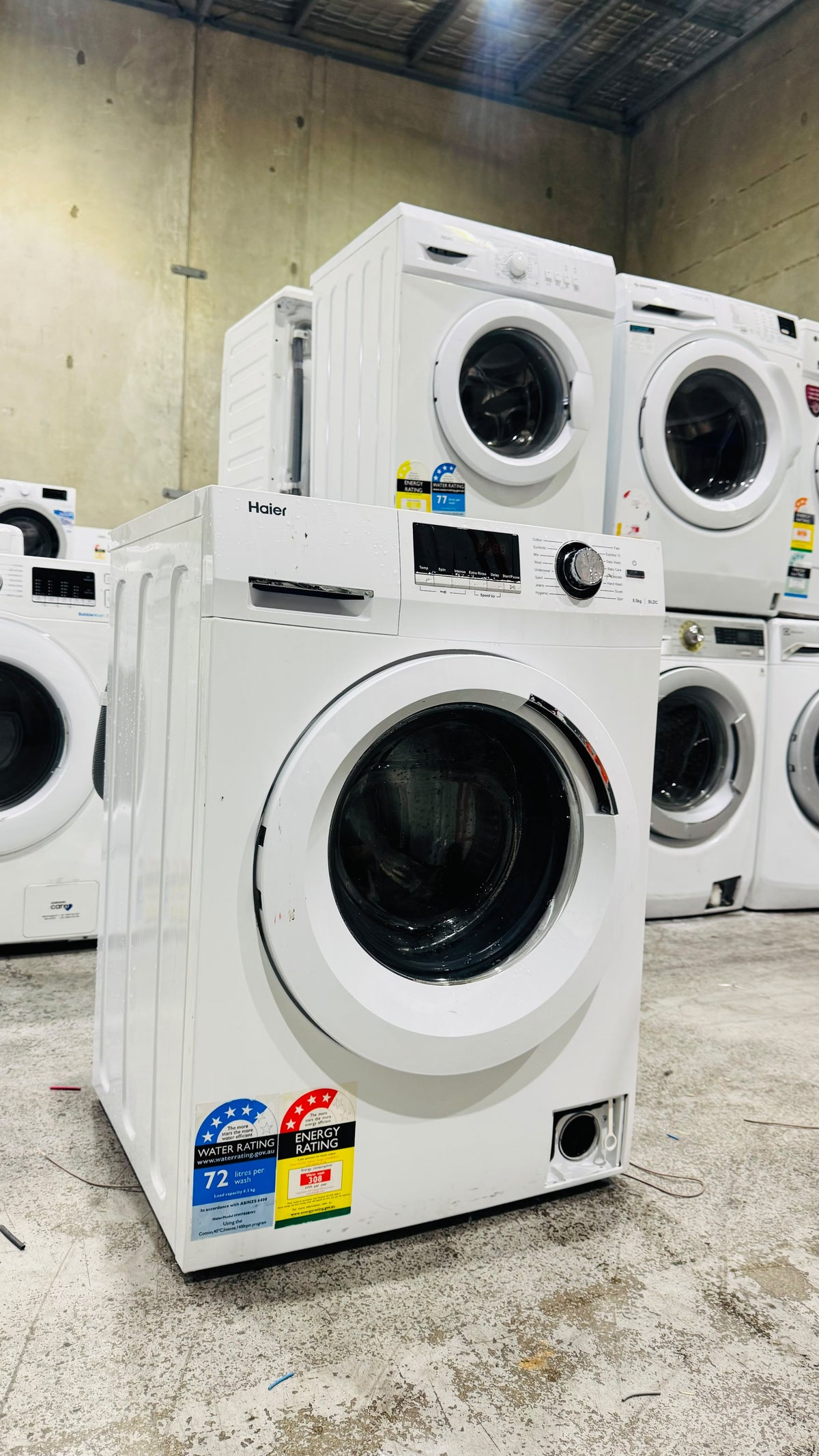 HAIER 8.5KGS FRONT LOADER WASHING MACHINE